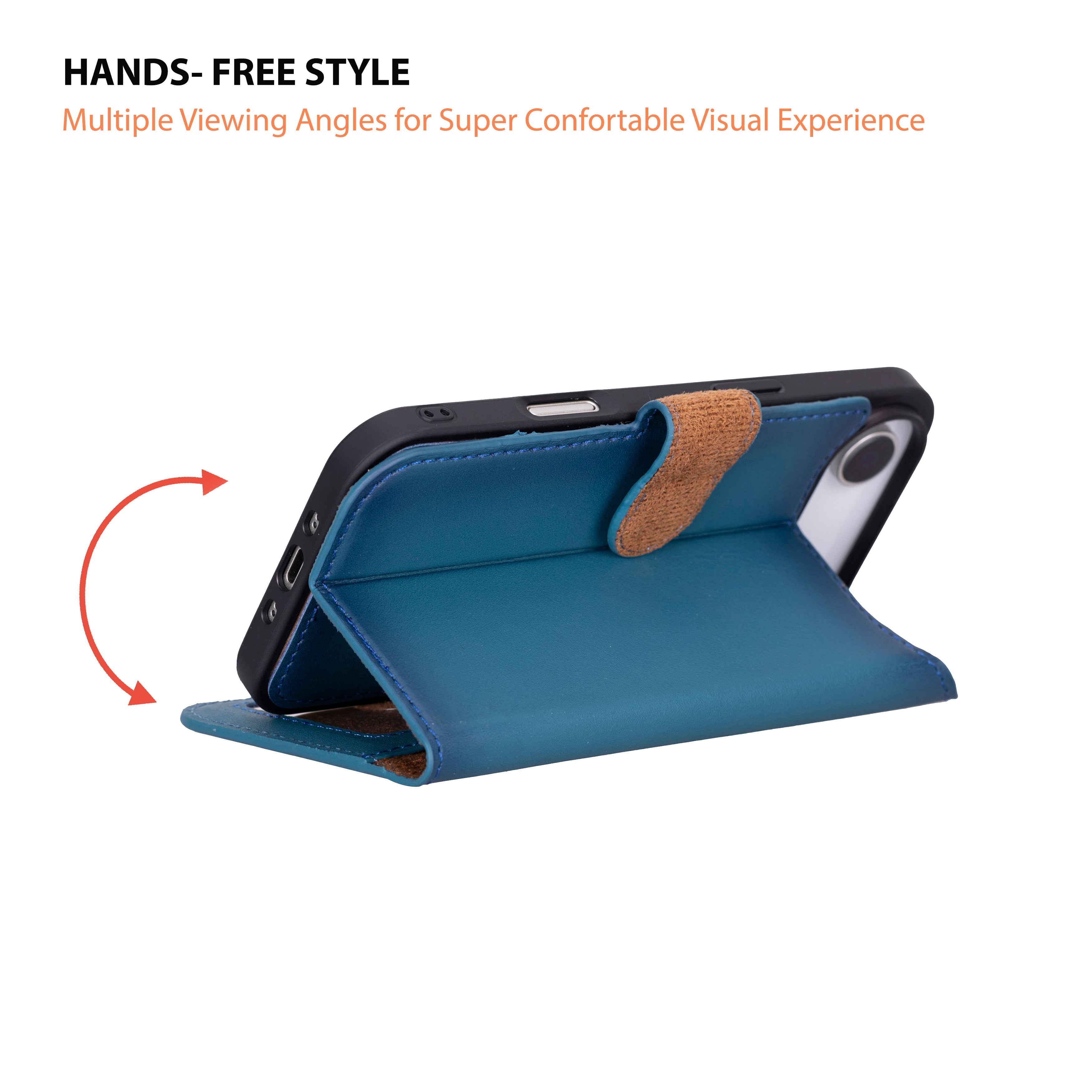 Magic iPhone 17 Air Detachable Genuine Leather Wallet Case