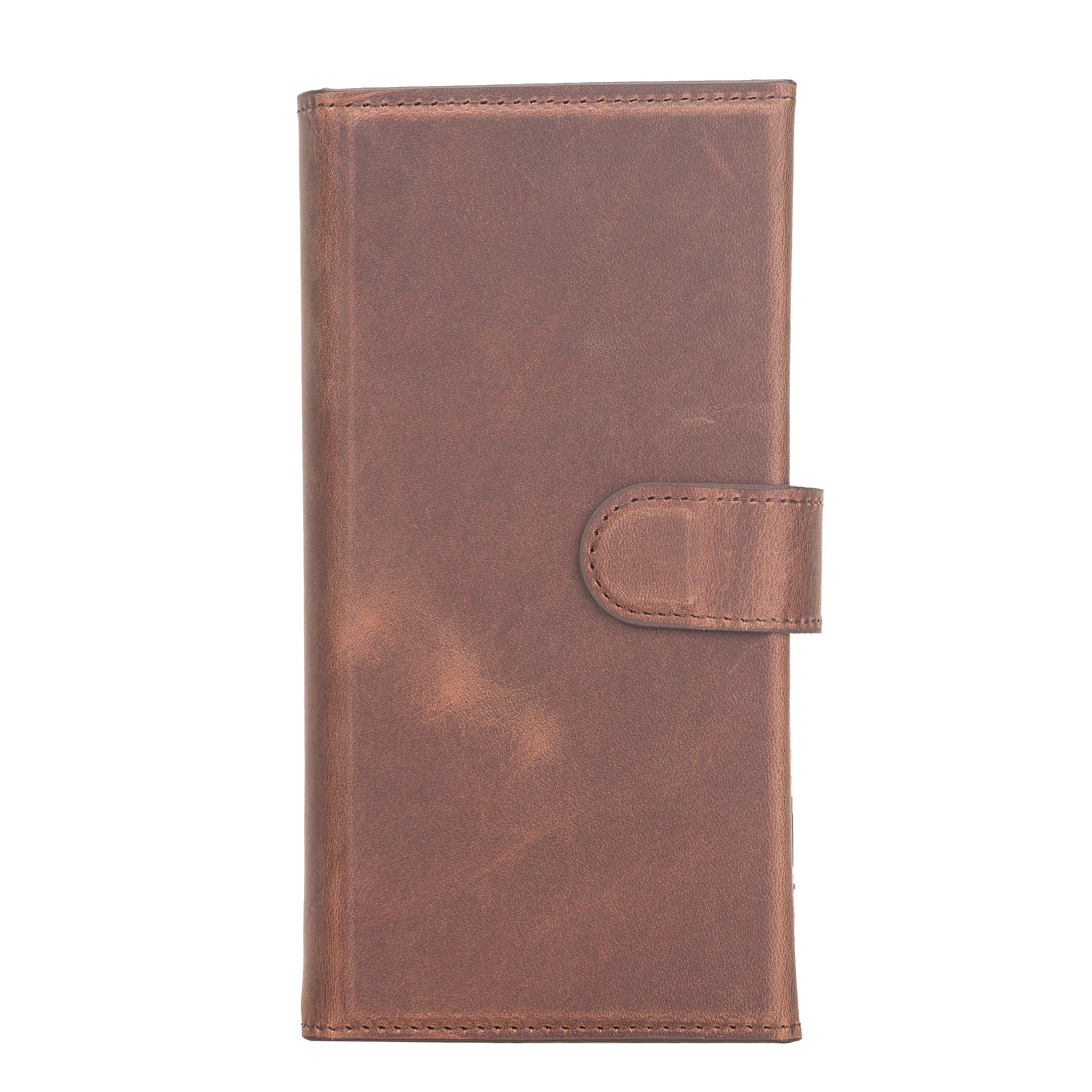 Santa iPhone 12 Mini Genuine Leather Detachable Wallet Case