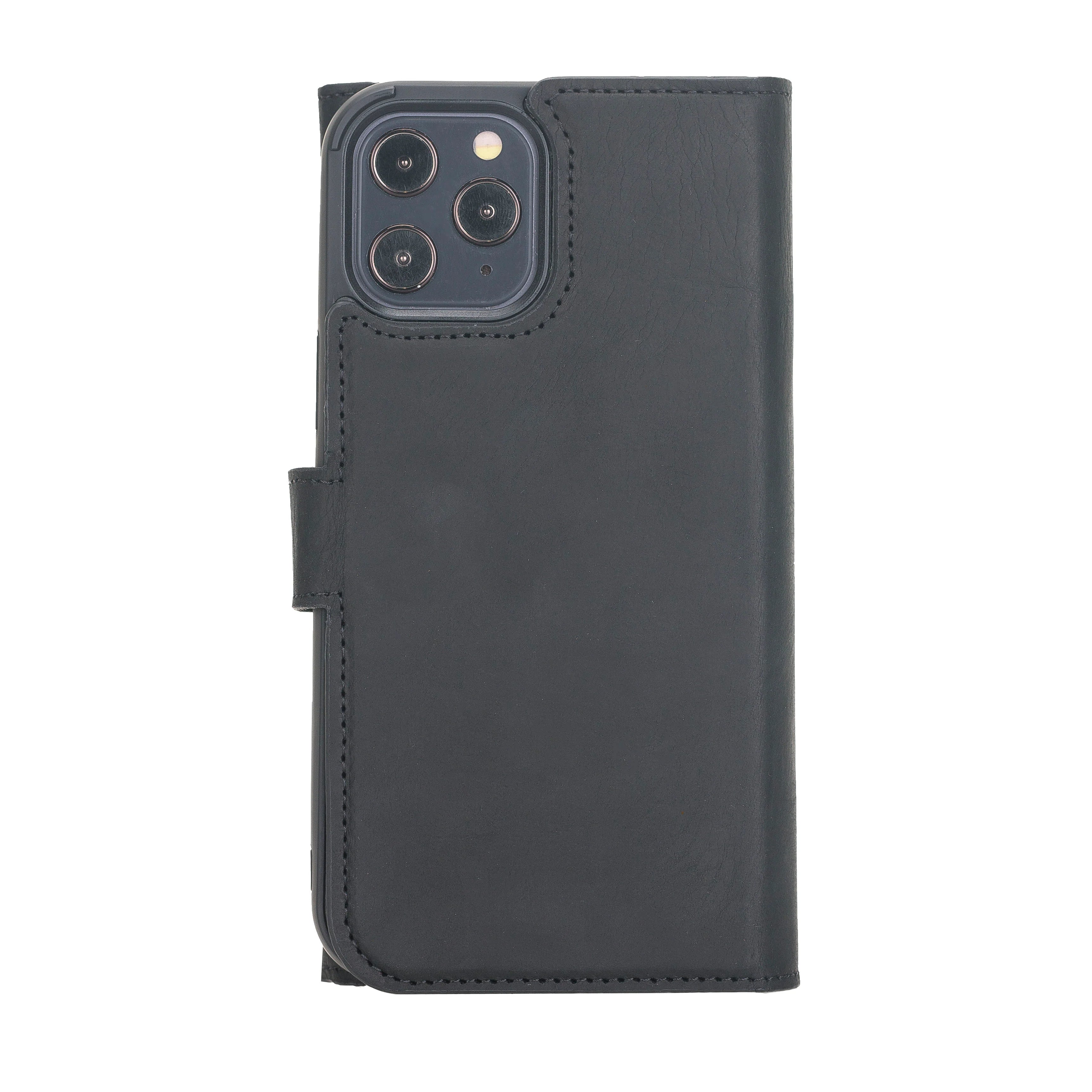 Santa iPhone 12 Pro Genuine Leather Detachable Wallet Case