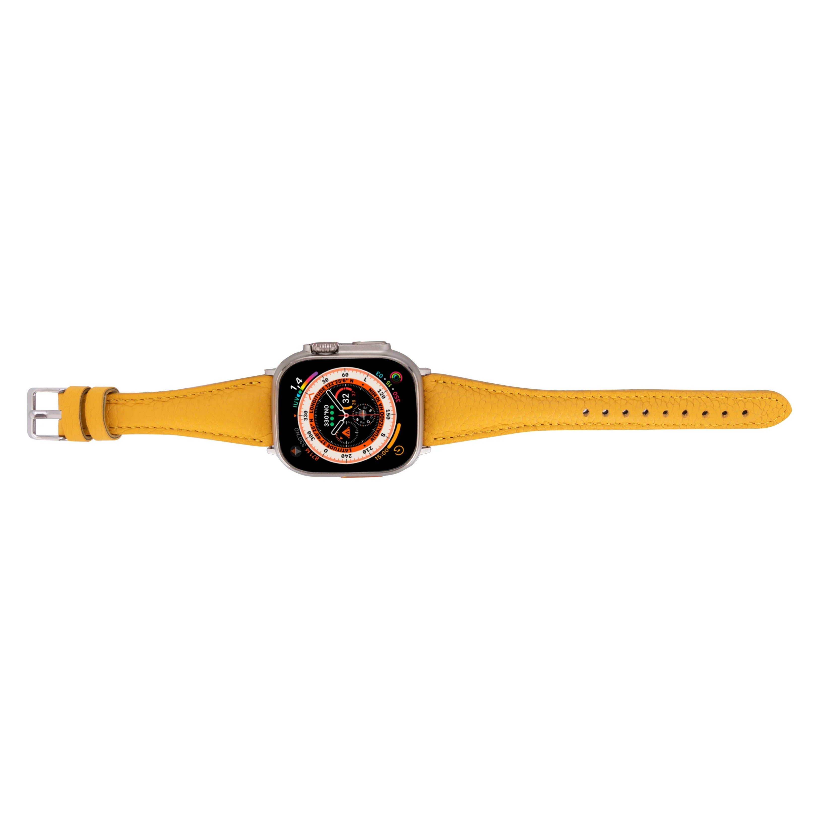 Slim Genuine Leather Apple Watch Band
