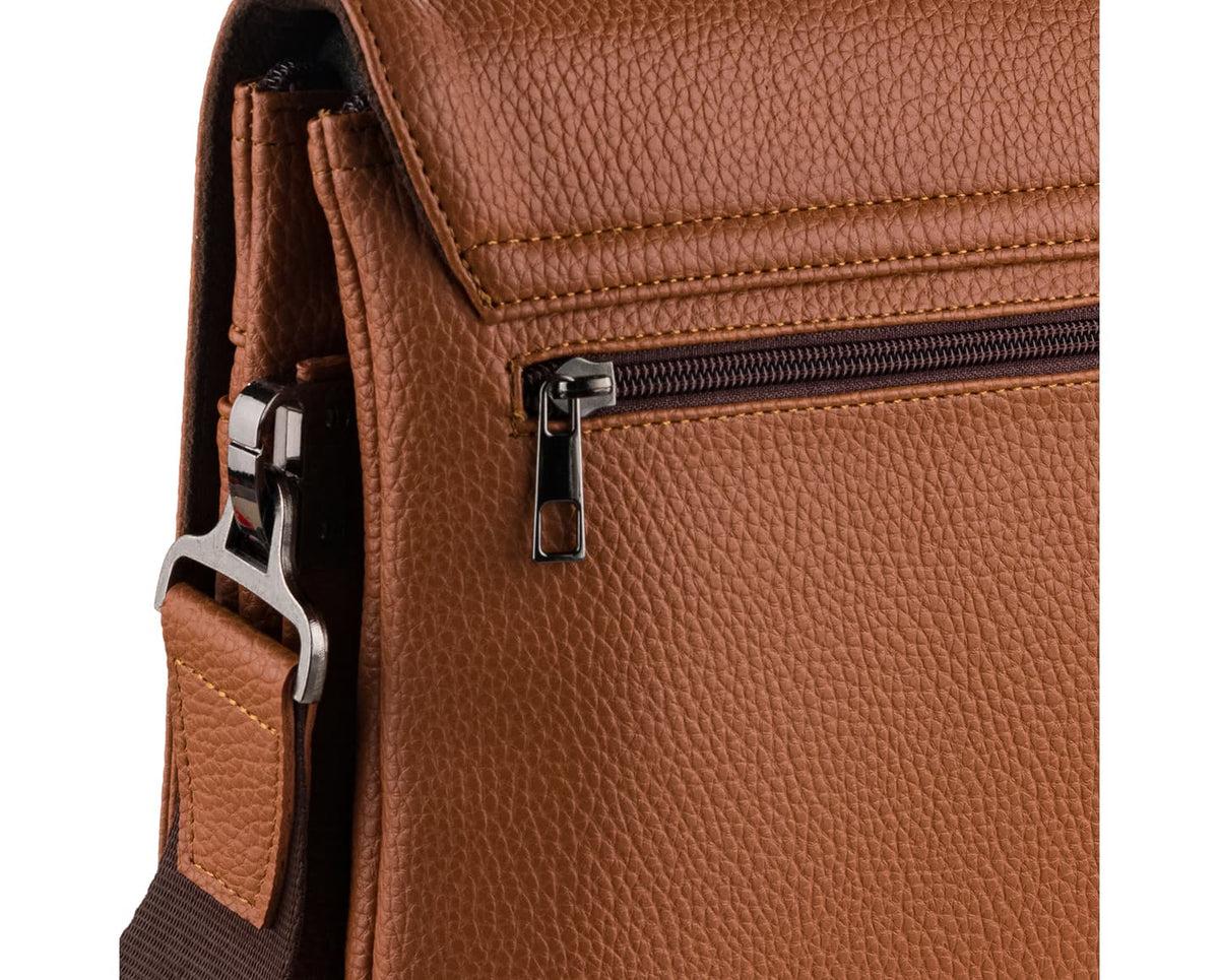 PU Leather Messenger Bag, 4003