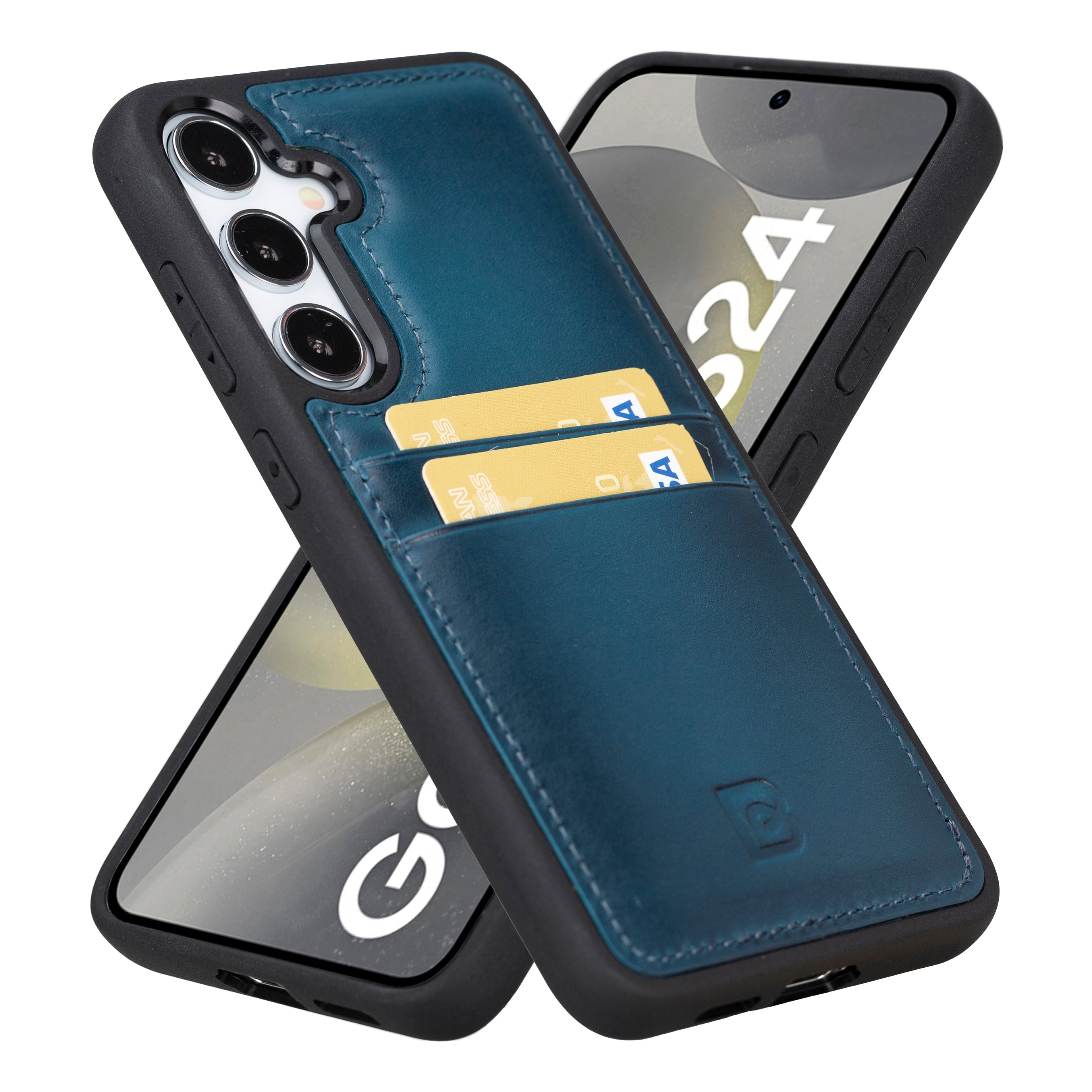 Flex Cover Genuine Leather Samsung Galaxy S24 Plus Case with Card Holder