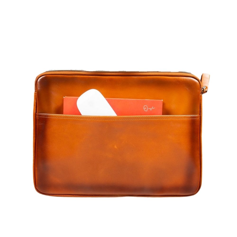 Awe Slim Leather Laptop / Tablet Bag - saracleather