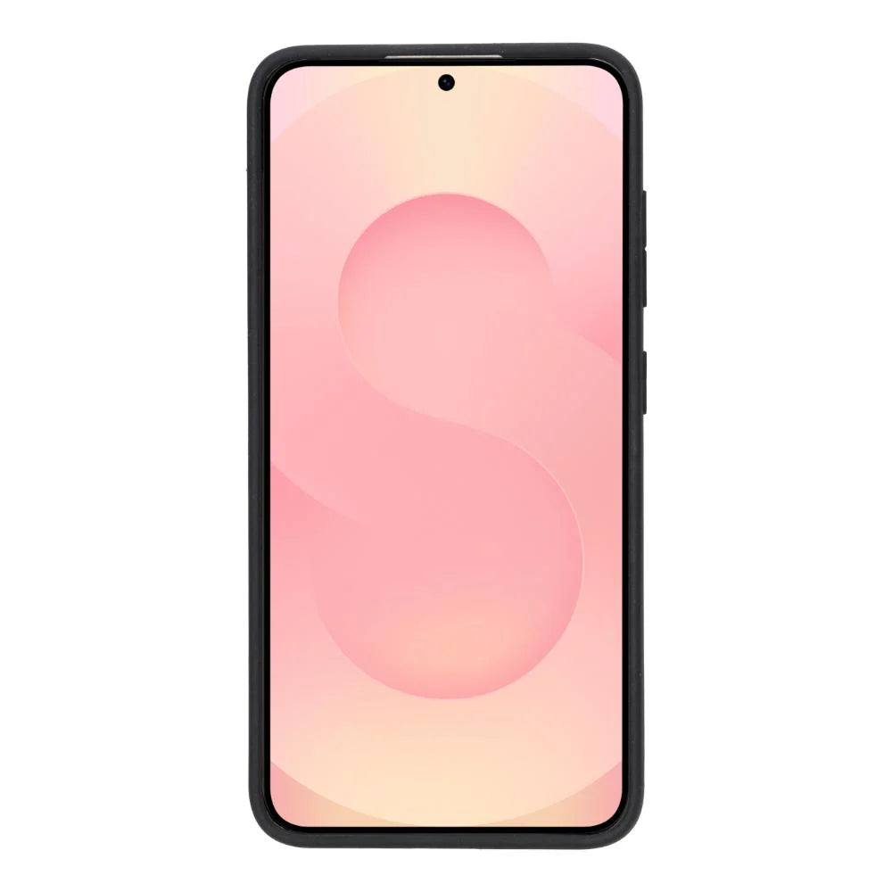 Flex Cover Gerçek Deri Samsung Galaxy S25 Plus Kılıf Kart Tutucu ile