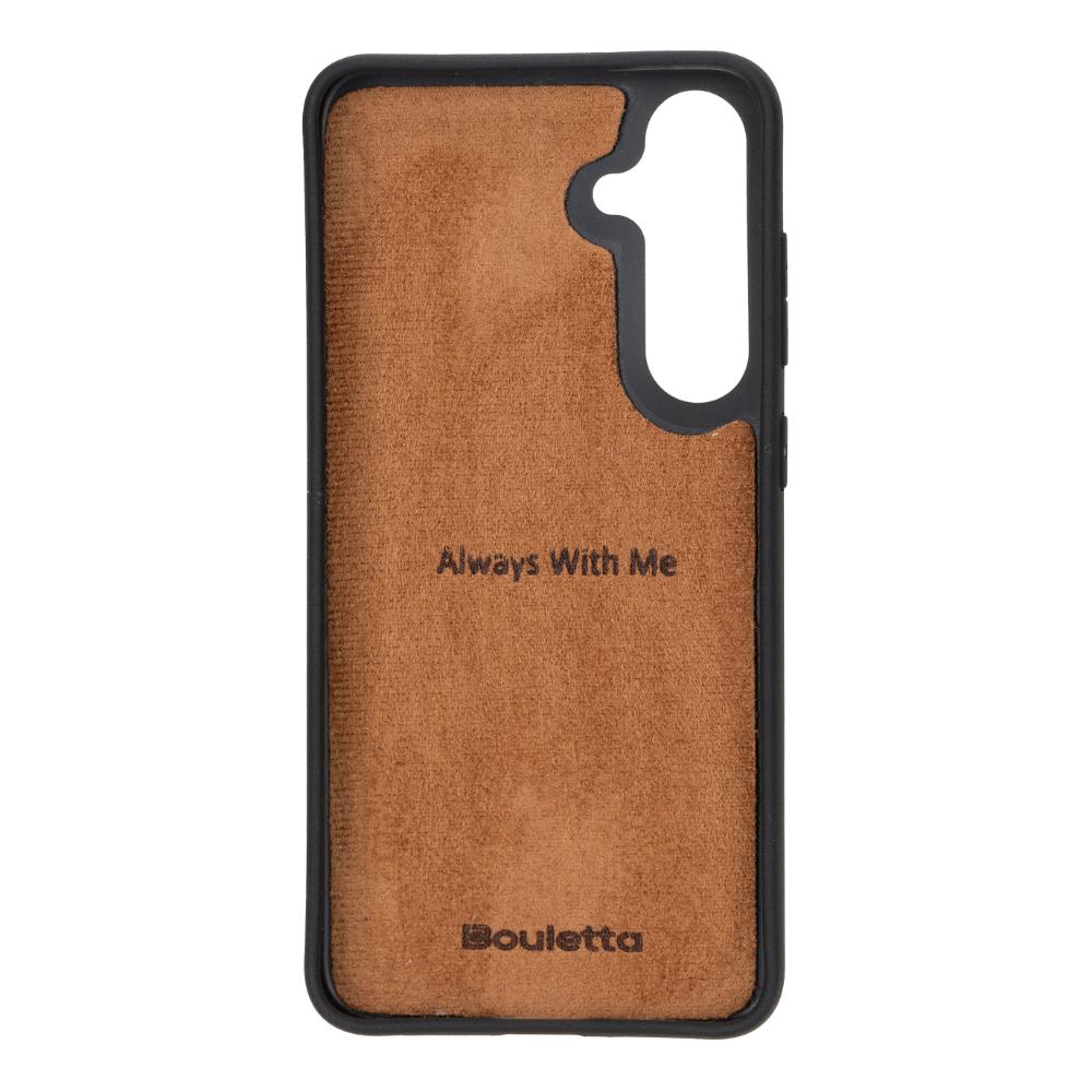 Flex Cover Genuine Leather Samsung Galaxy S25 Case with Card Holder