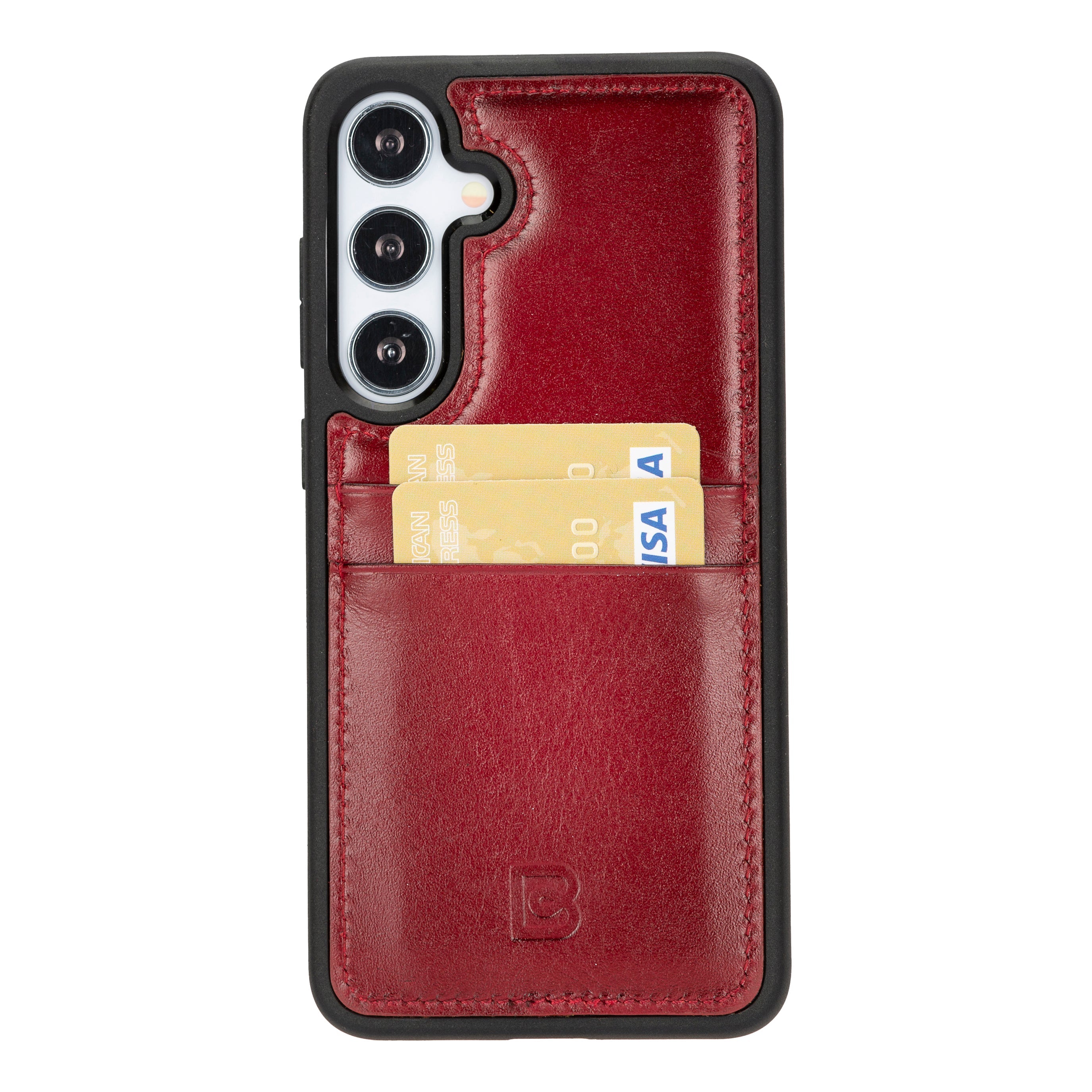Flex Cover Genuine Leather Samsung Galaxy S24 Plus Case with Card Holder
