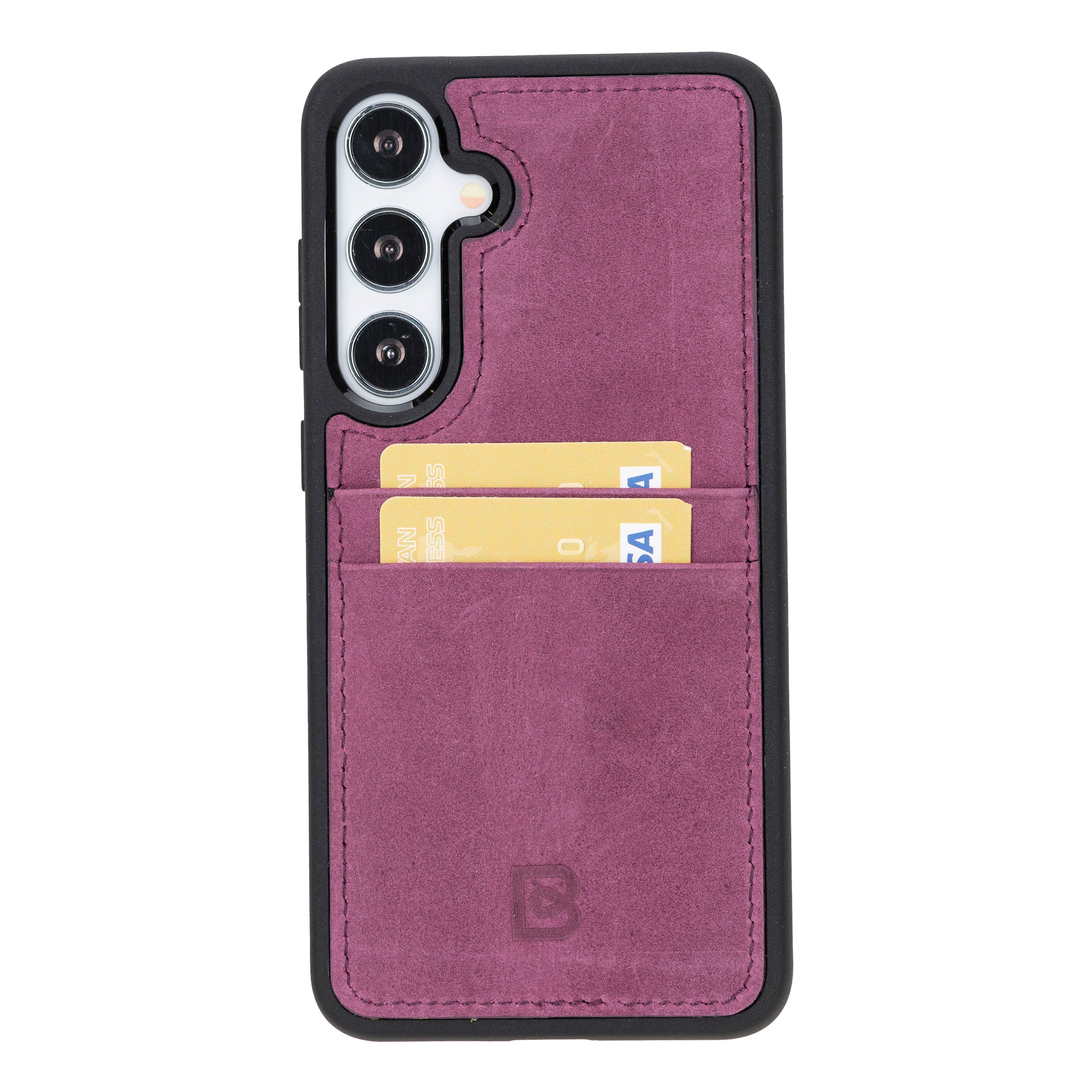 Flex Cover Genuine Leather Samsung Galaxy S24 Case with Card Holder