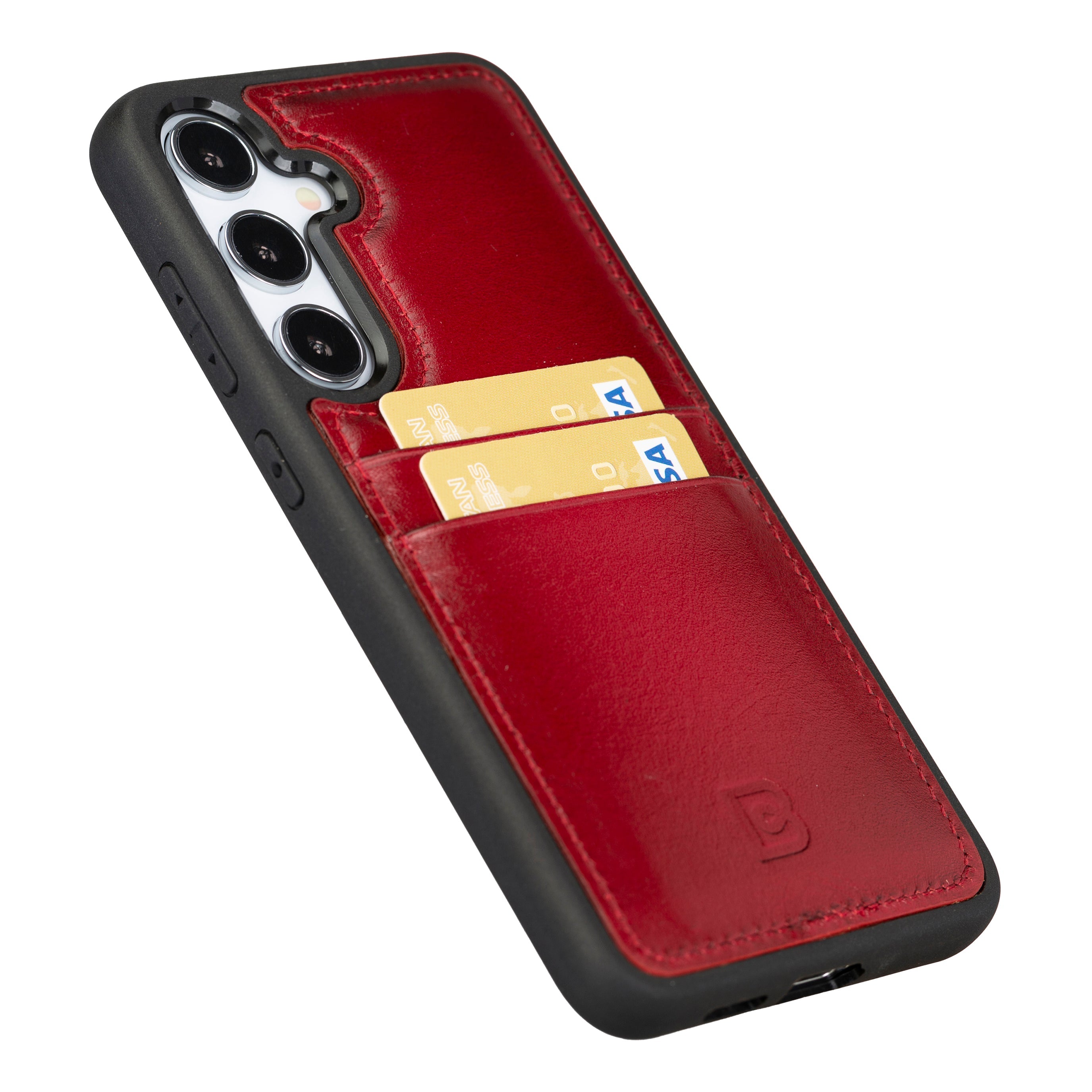 Flex Cover Genuine Leather Samsung Galaxy S24 Case with Card Holder