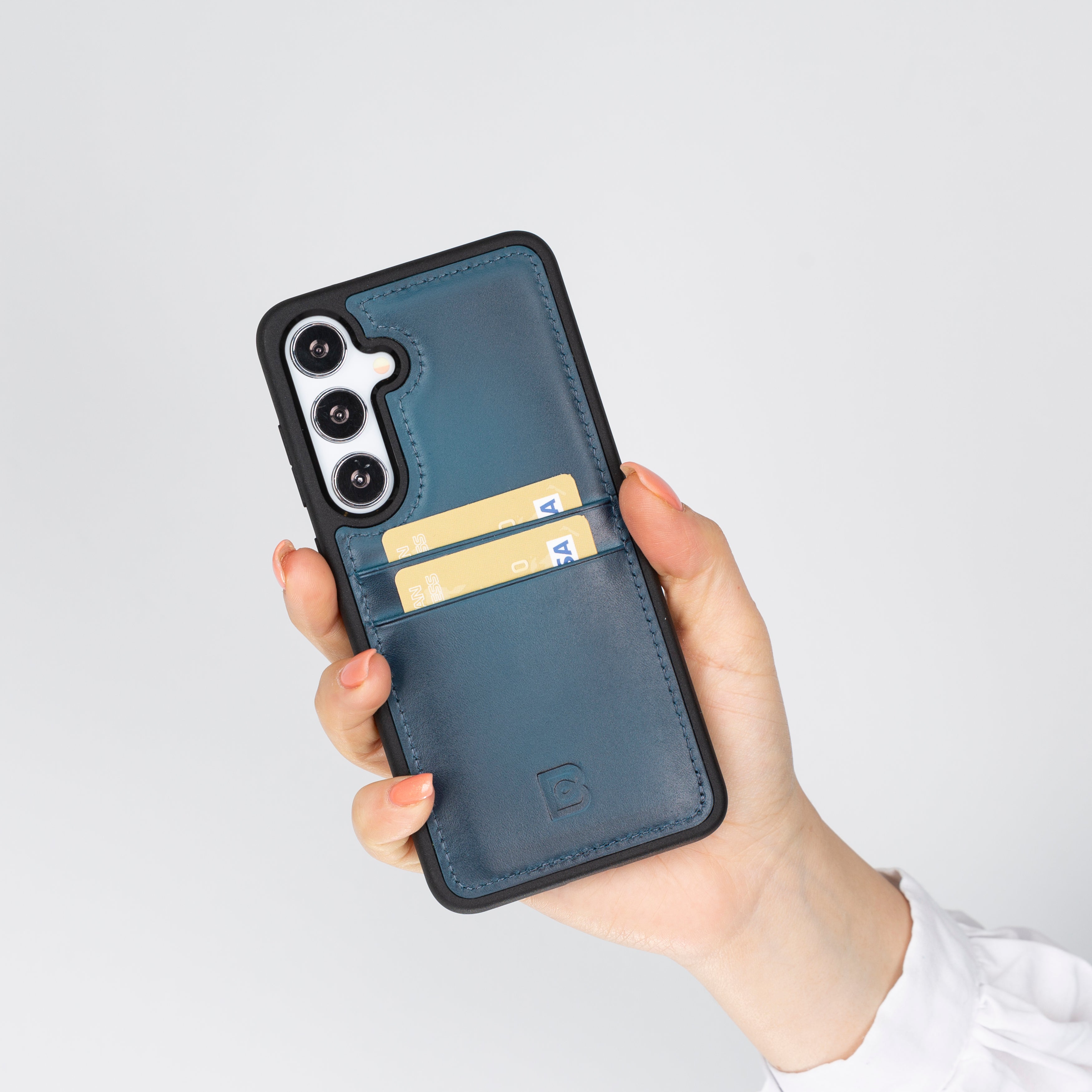 Flex Cover Genuine Leather Samsung Galaxy S24 Plus Case with Card Holder