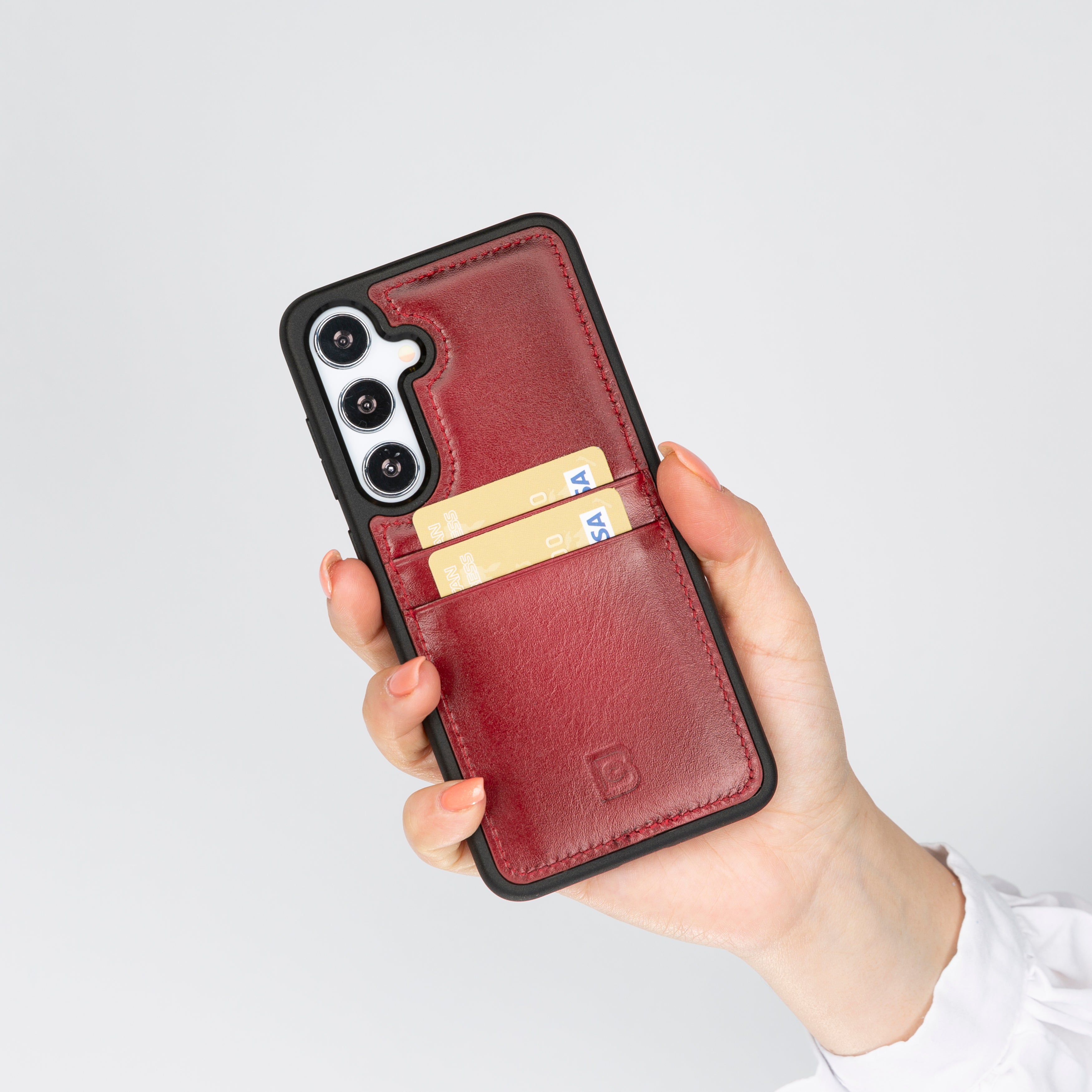 Flex Cover Genuine Leather Samsung Galaxy S24 Plus Case with Card Holder