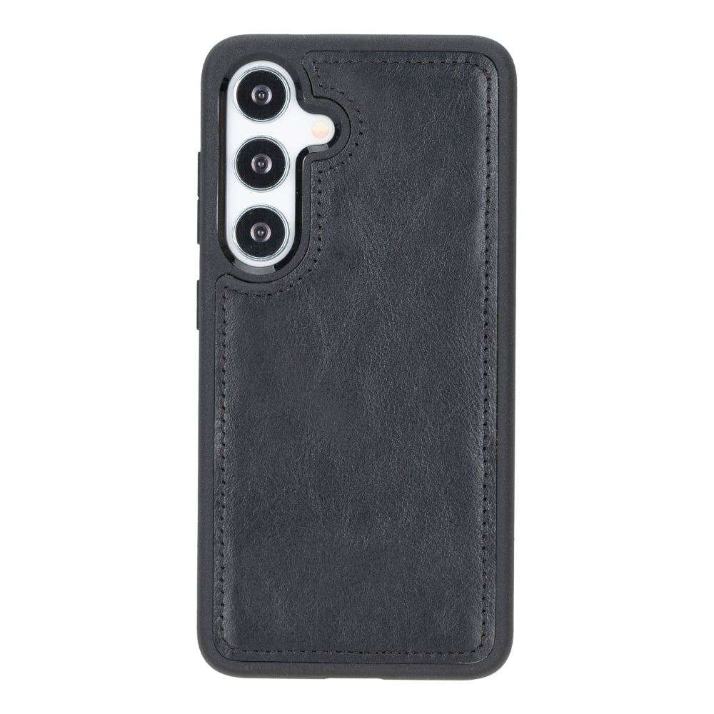 Magic Samsung Galaxy S25 Genuine Leather Detachable Wallet Case