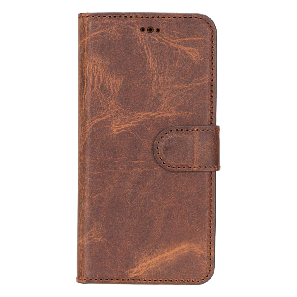 Magic Samsung Galaxy S25 Genuine Leather Detachable Wallet Case
