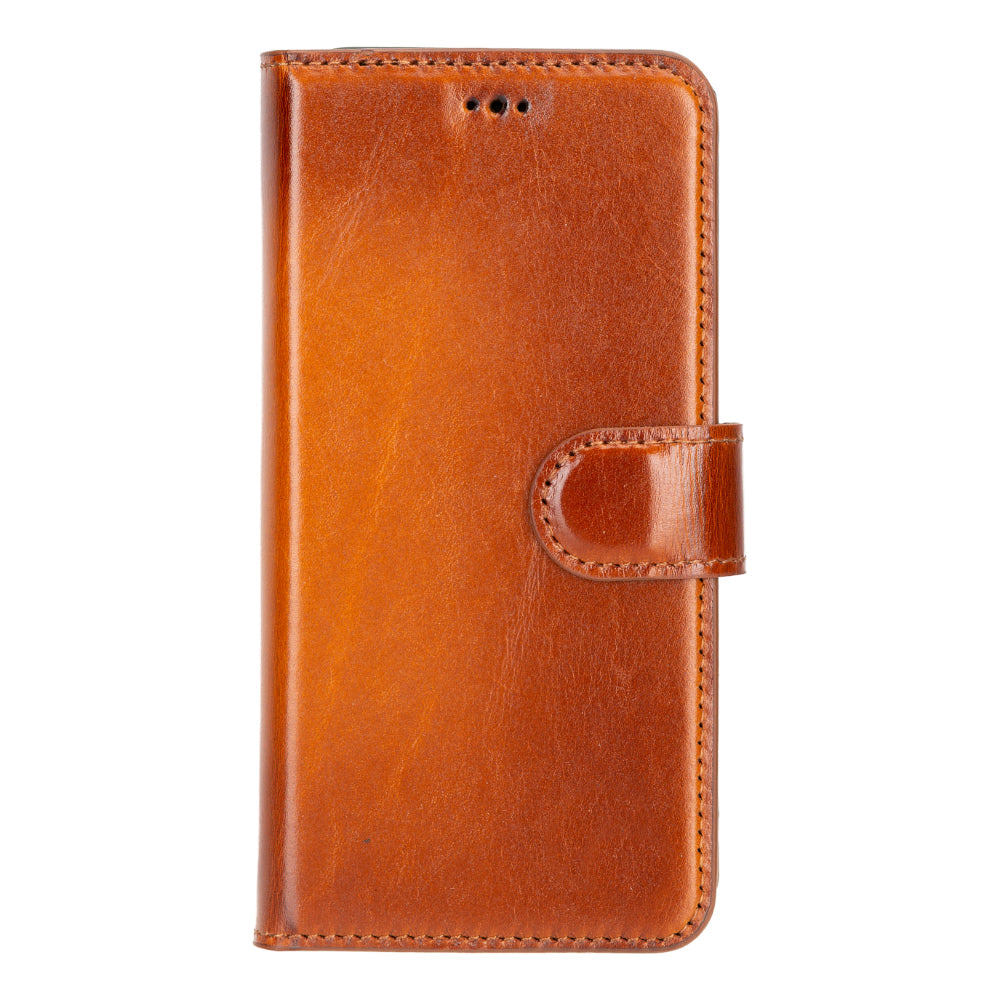 Magic Samsung Galaxy S25 Genuine Leather Detachable Wallet Case