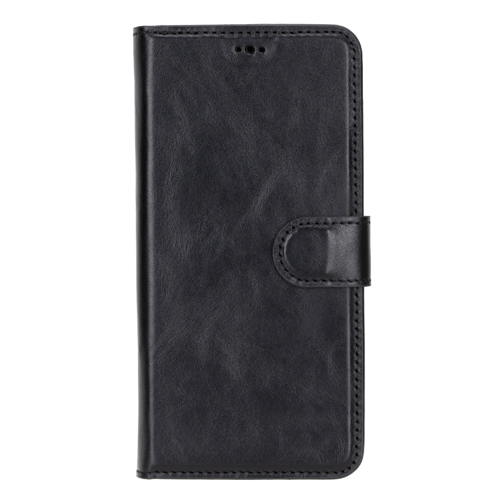 Magic Samsung Galaxy S25 Plus Genuine Leather Detachable Wallet Case