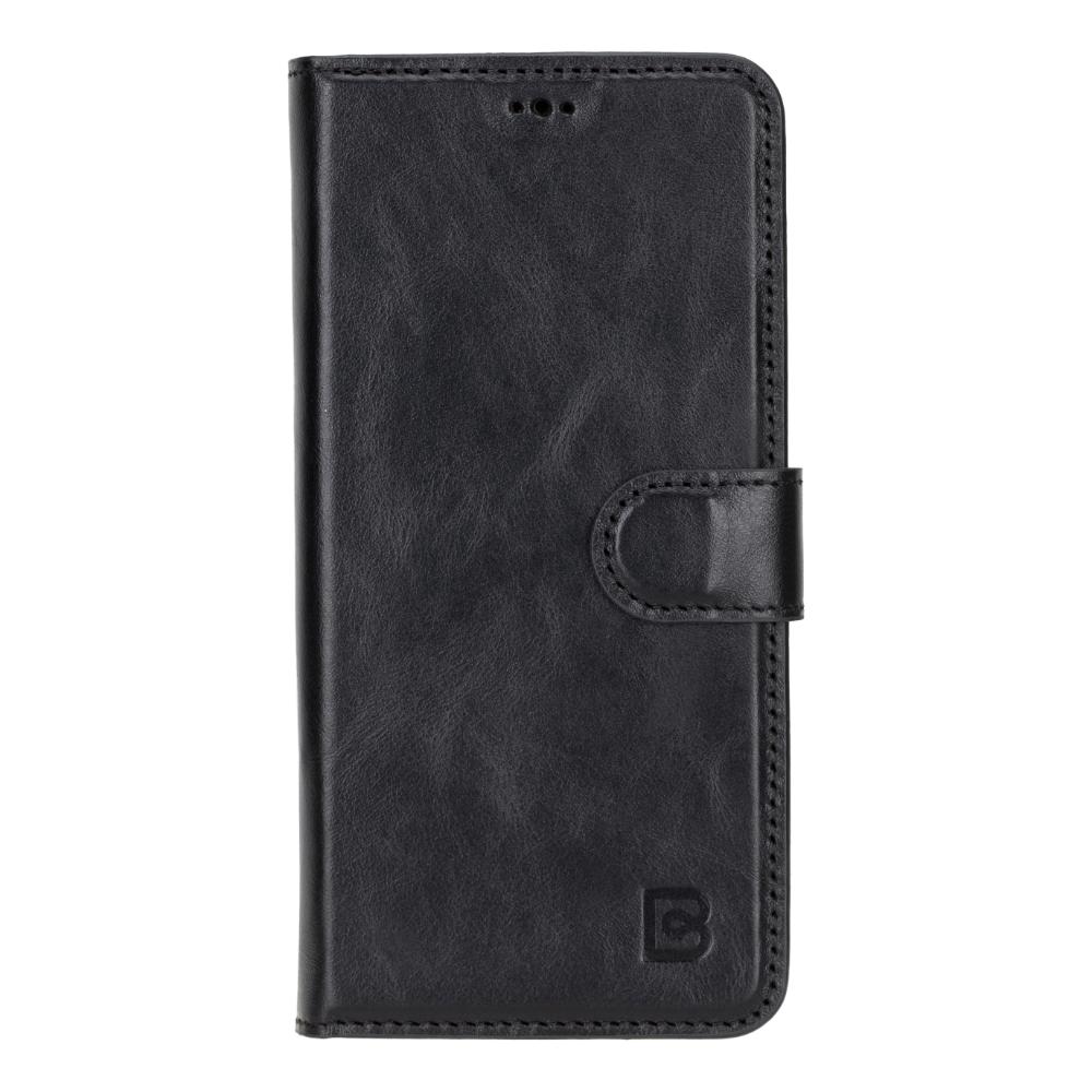 Magic Samsung Galaxy S25 Plus Detachable Genuine Leather Wallet Case