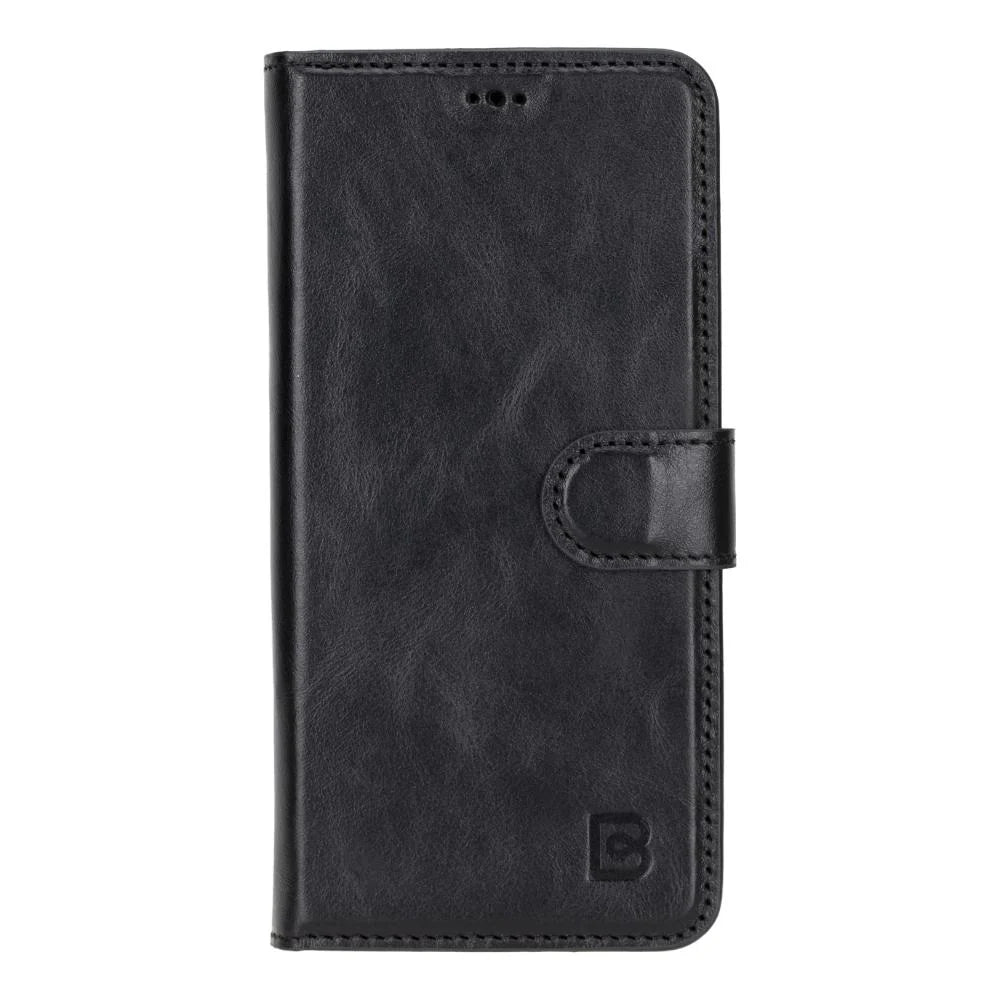 Magic Samsung Galaxy S25 Detachable Genuine Leather Wallet Case