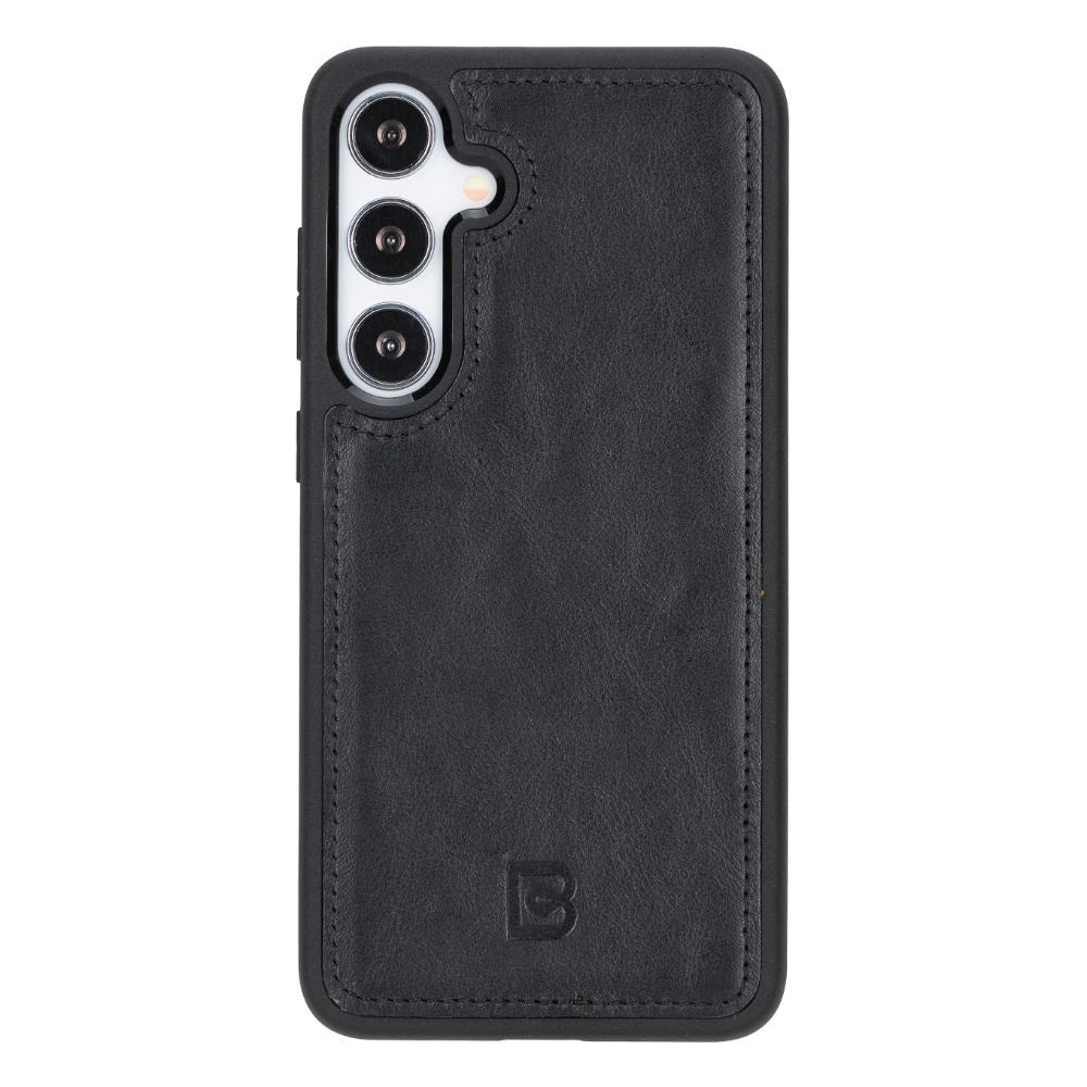 Magic Samsung Galaxy S25 Plus Detachable Genuine Leather Wallet Case