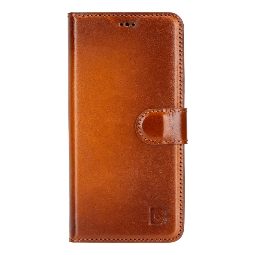 Magic Samsung Galaxy S25 Plus Detachable Genuine Leather Wallet Case