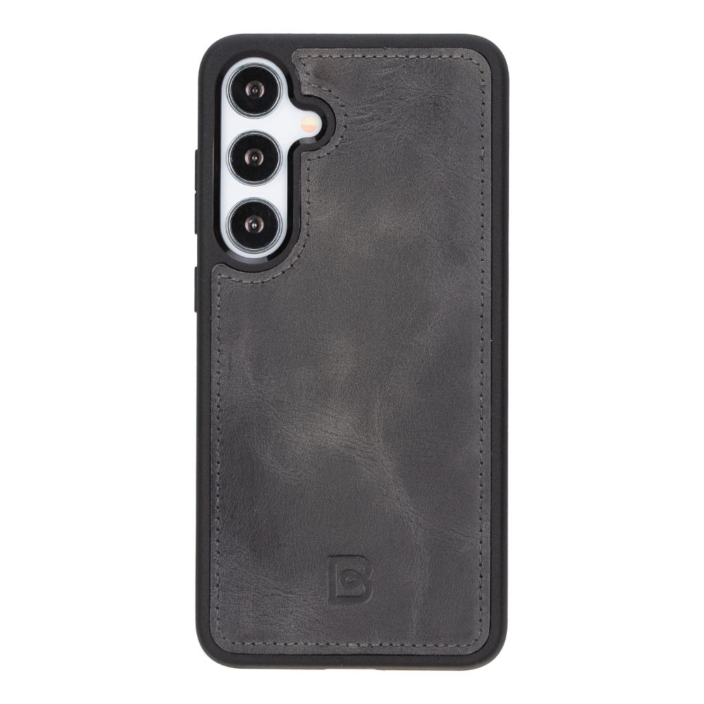 Magic Samsung Galaxy S25 Plus Detachable Genuine Leather Wallet Case