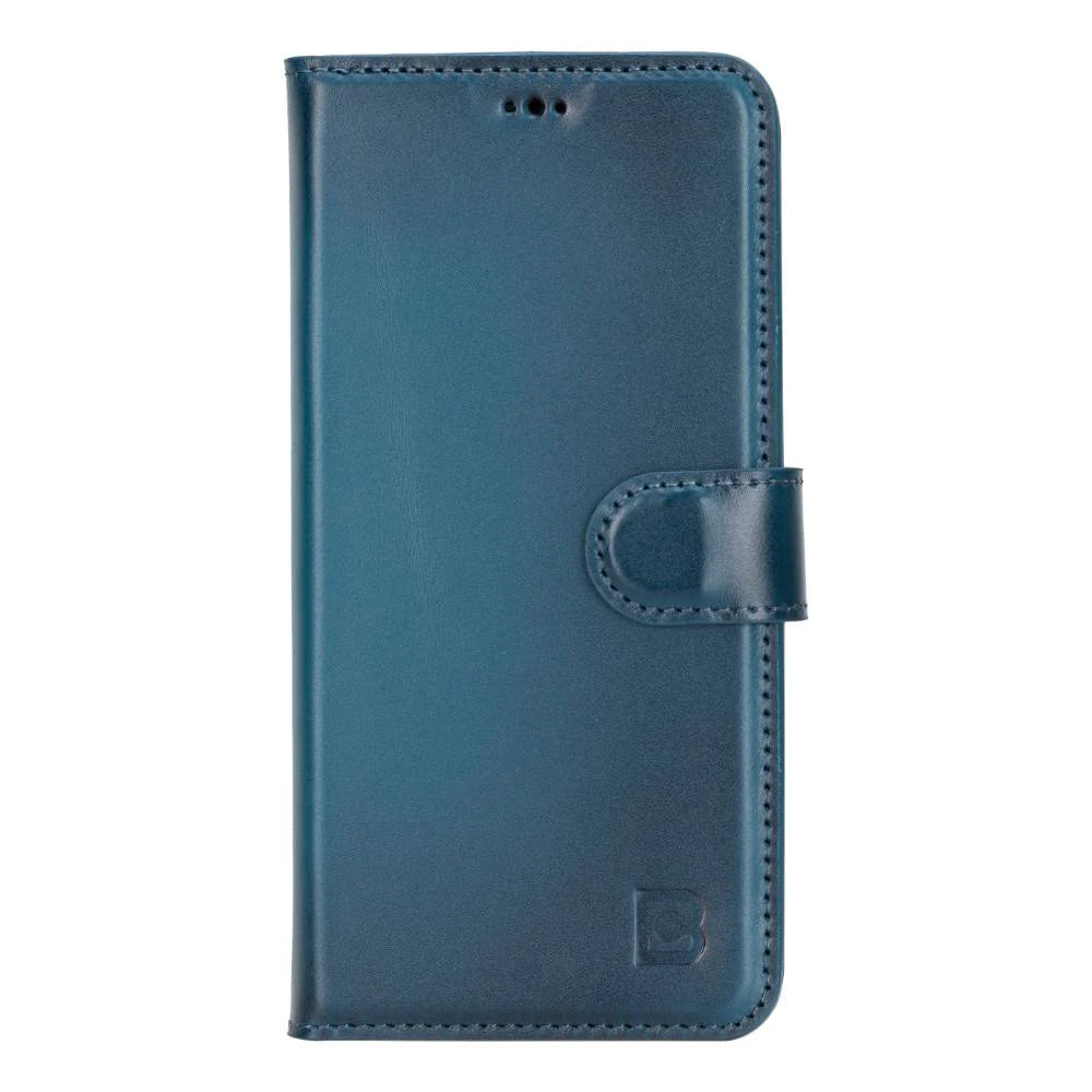 Magic Samsung Galaxy S25 Detachable Genuine Leather Wallet Case