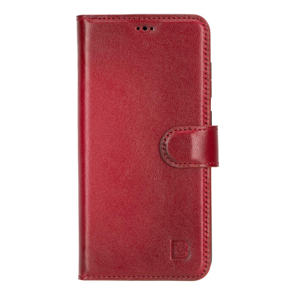 Magic Samsung Galaxy S25 Plus Detachable Genuine Leather Wallet Case