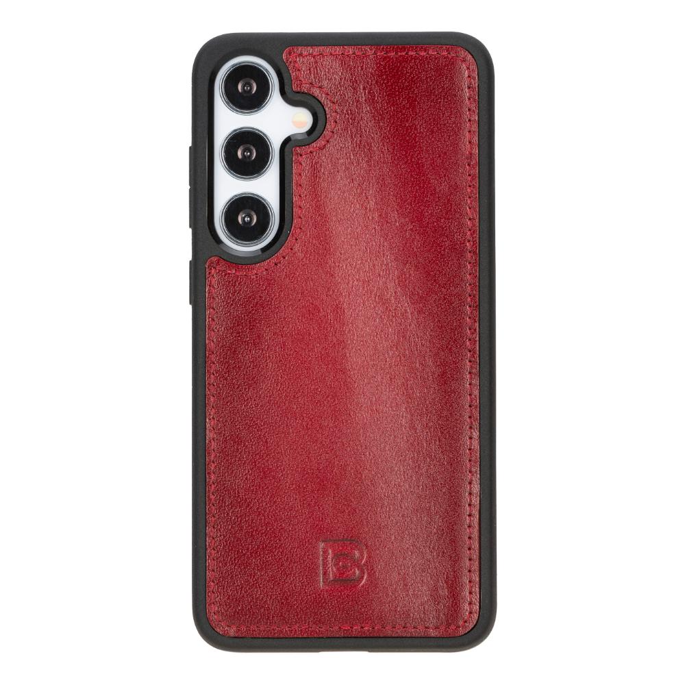 Magic Samsung Galaxy S25 Plus Detachable Genuine Leather Wallet Case