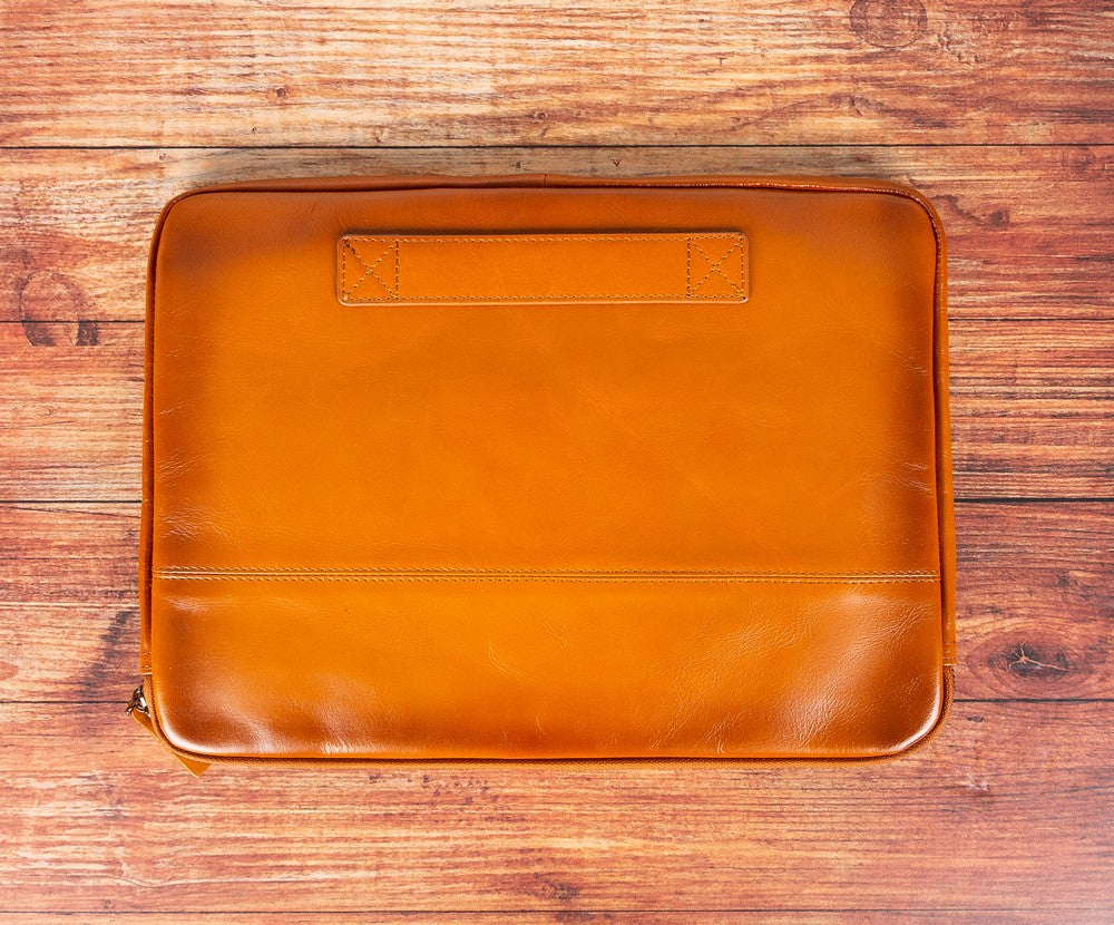 Awe Slim Leather Laptop / Tablet Bag - saracleather