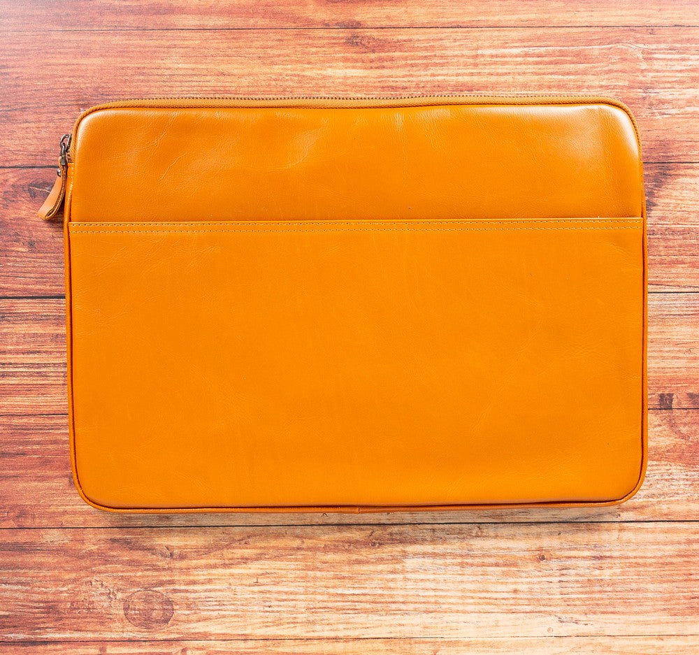 Awe Slim Leather Laptop / Tablet Bag - saracleather
