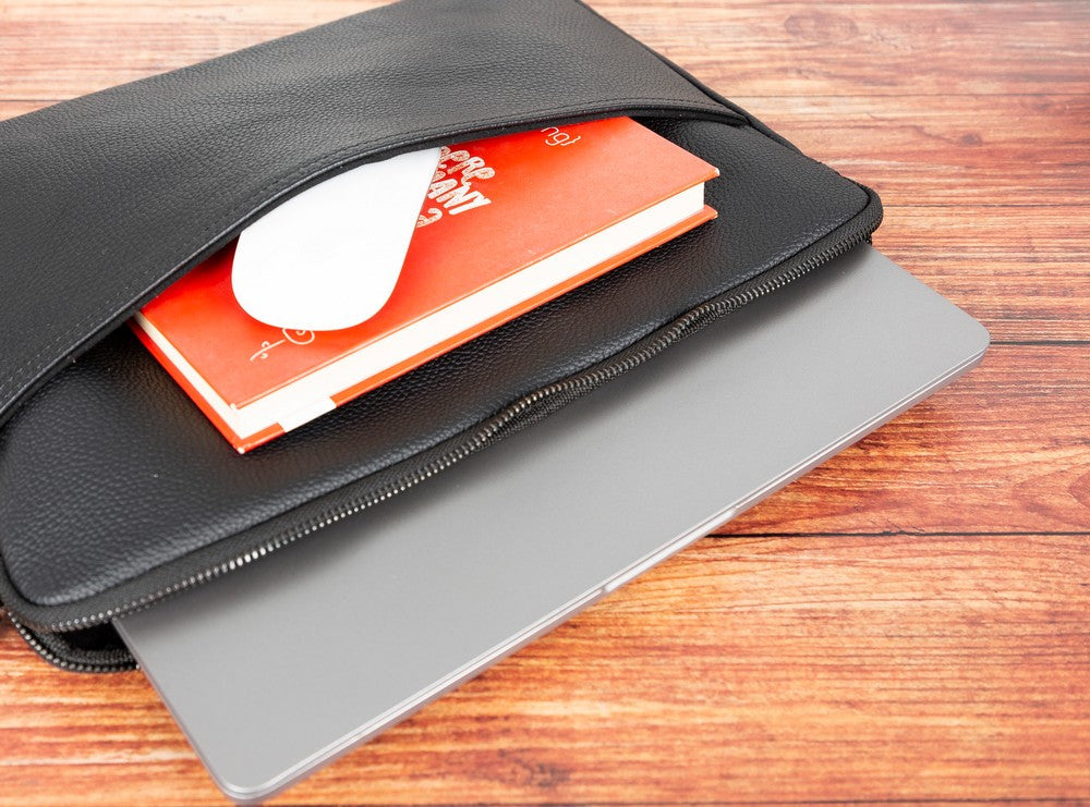Awe Slim Leather Laptop / Tablet Bag - saracleather