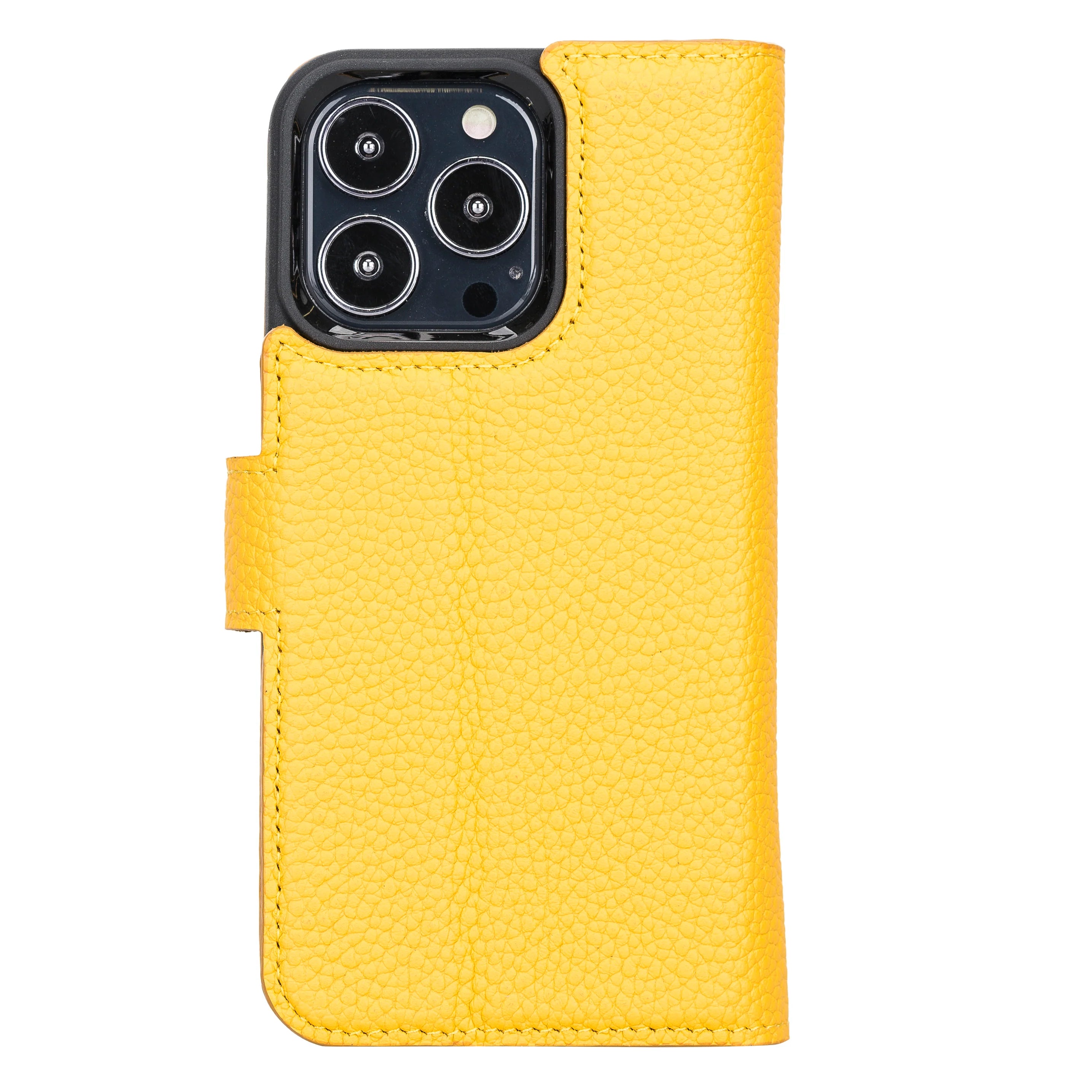 Magic iPhone 13 Pro Max Genuine Leather Detachable Wallet Case