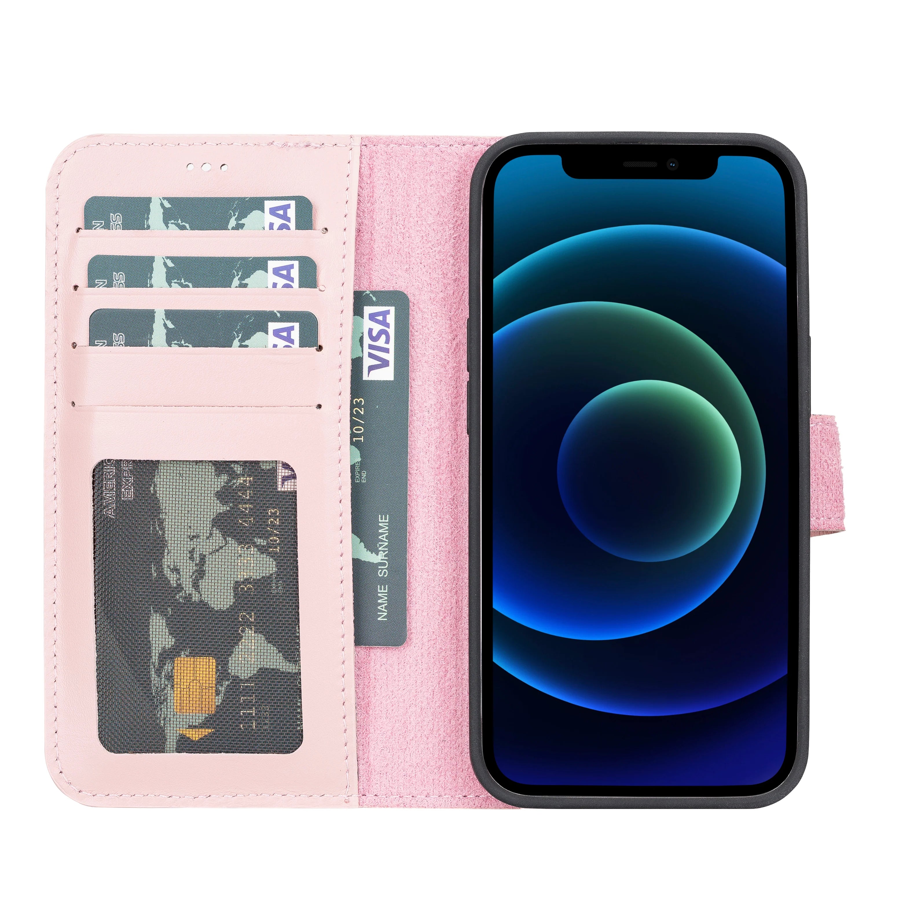 Magic iPhone 13 Orijinal Deri Çıkarılabilir Cüzdan Kılıf