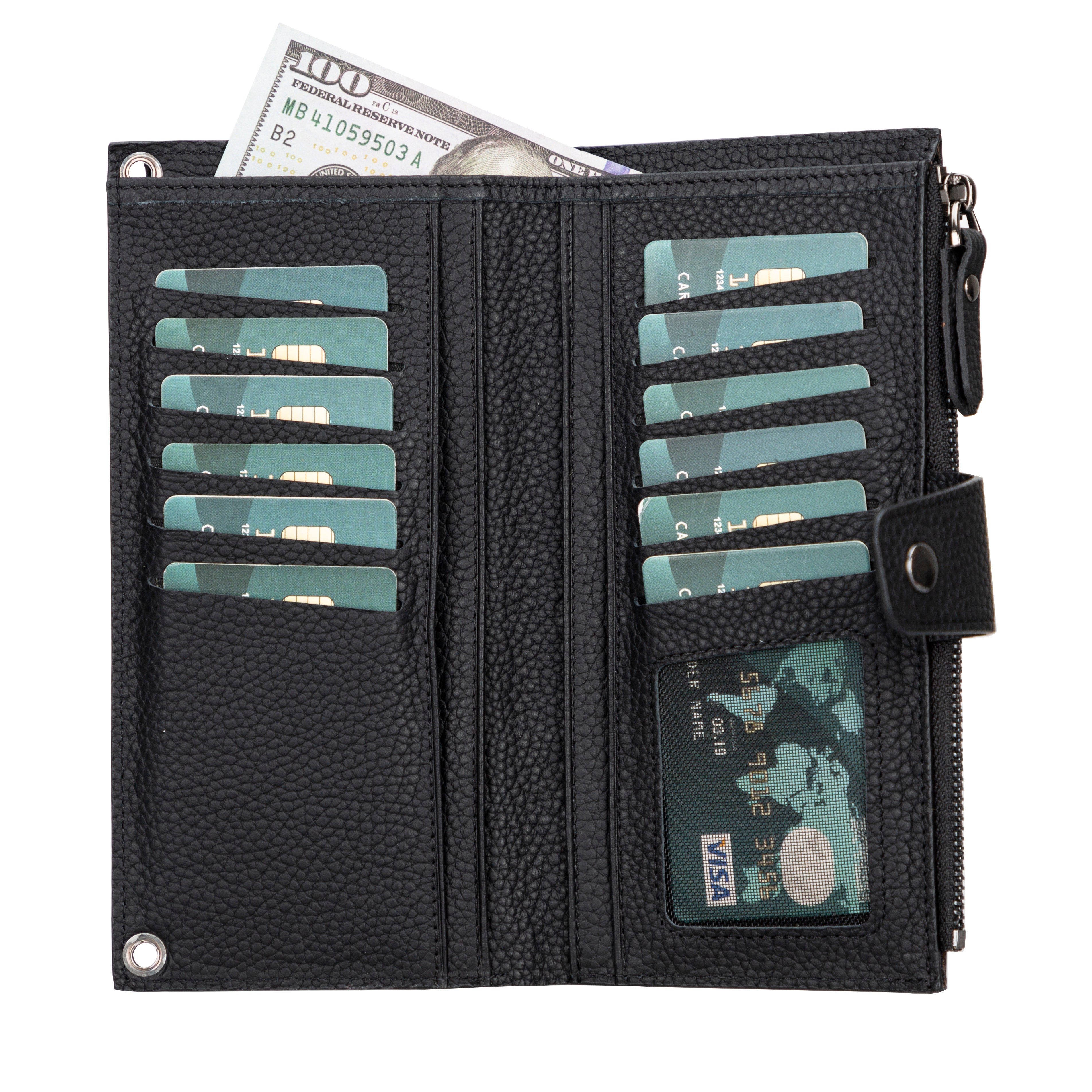 Lozan Strap Genuine Leather Crossbody Wallet