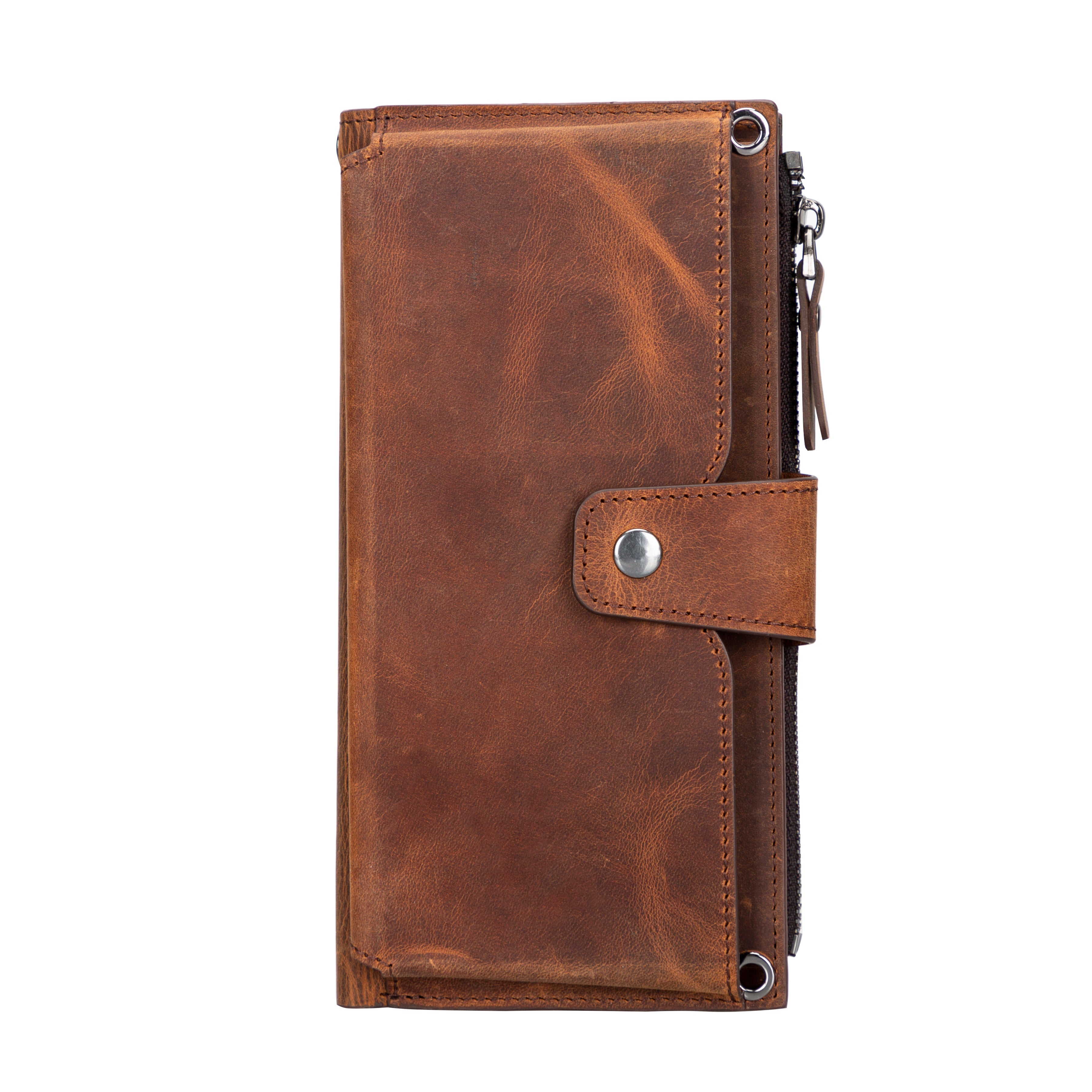 Lozan Strap Genuine Leather Crossbody Wallet