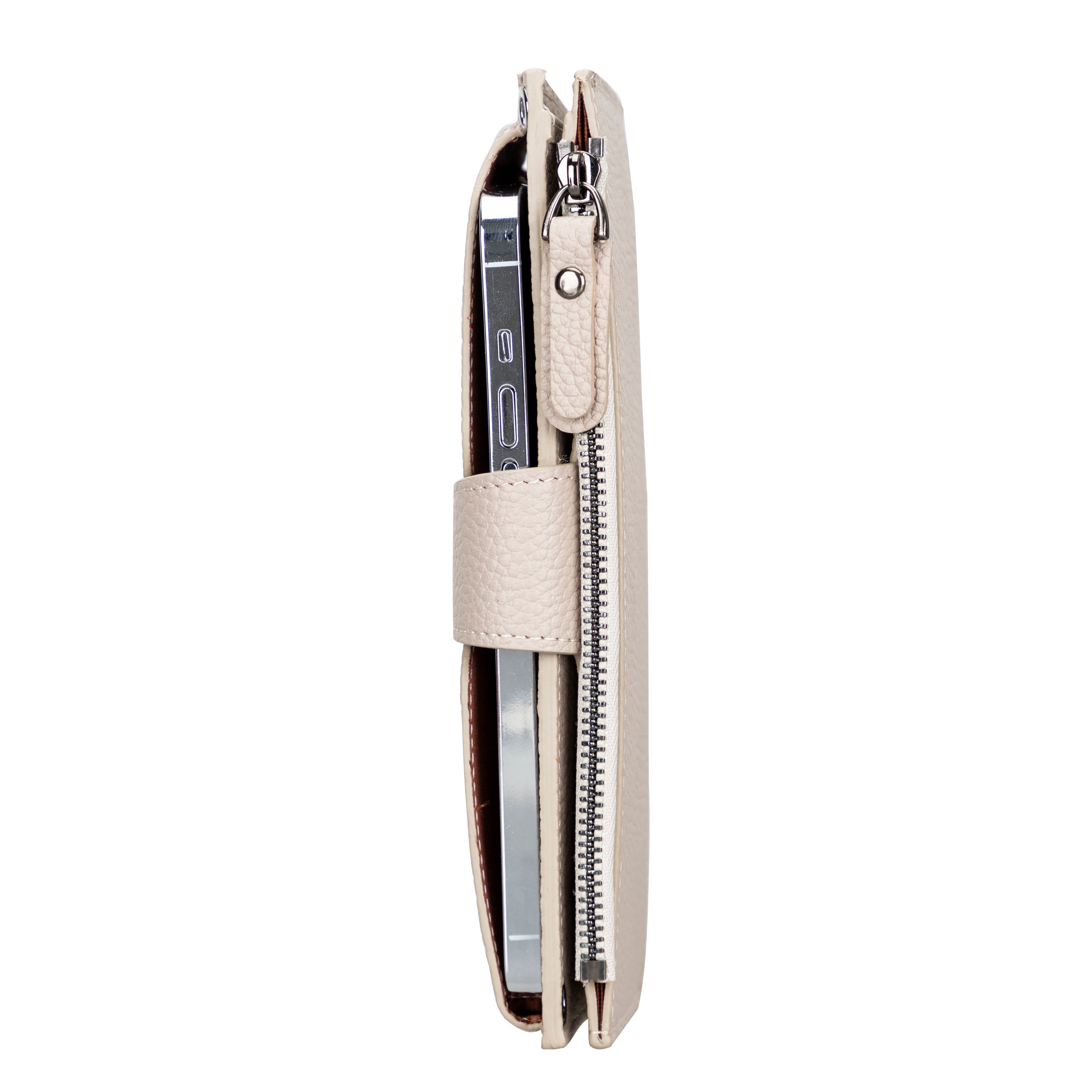 Nexora Genuine Strap Leather Crossbody Wallet