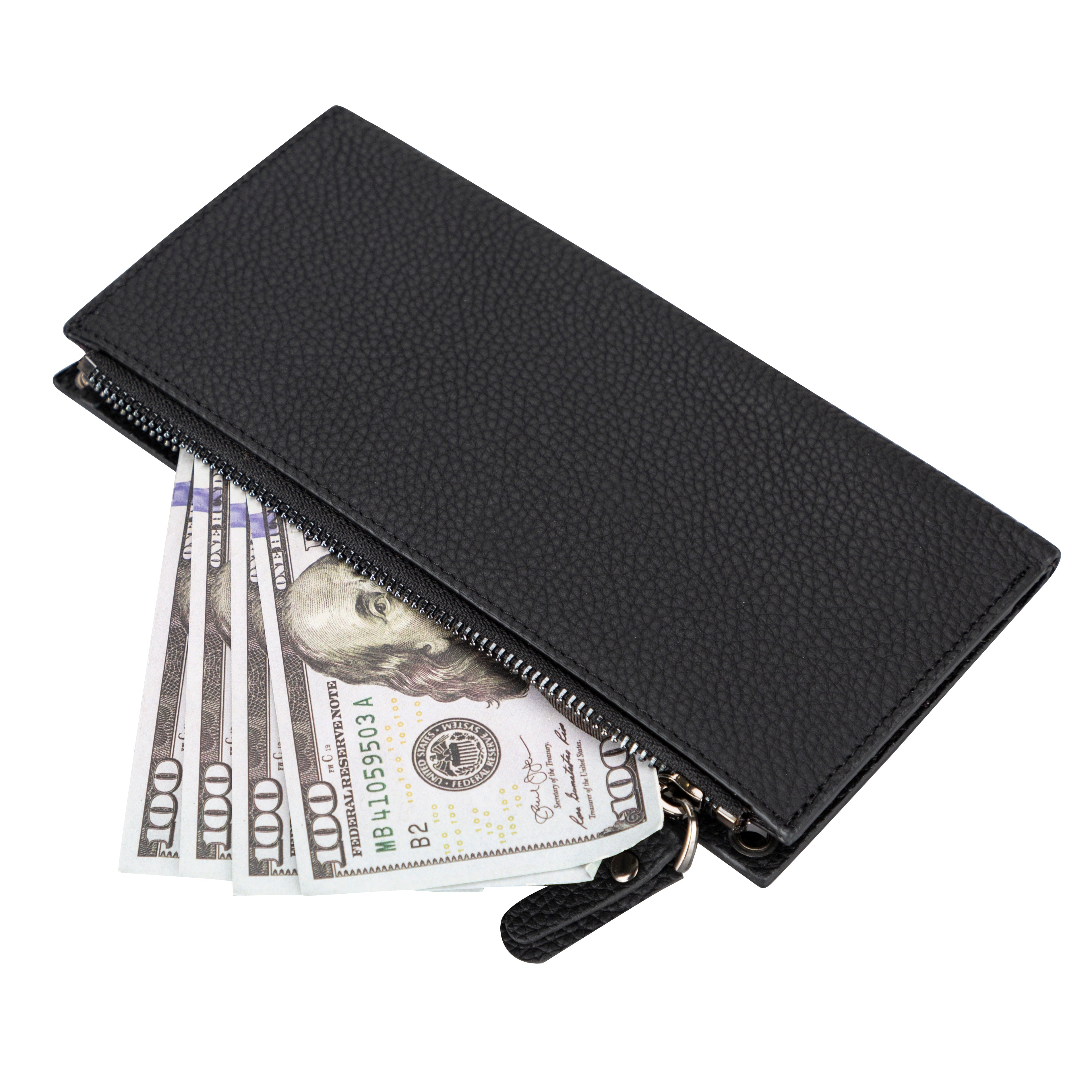 Nexora Genuine Strap Leather Crossbody Wallet