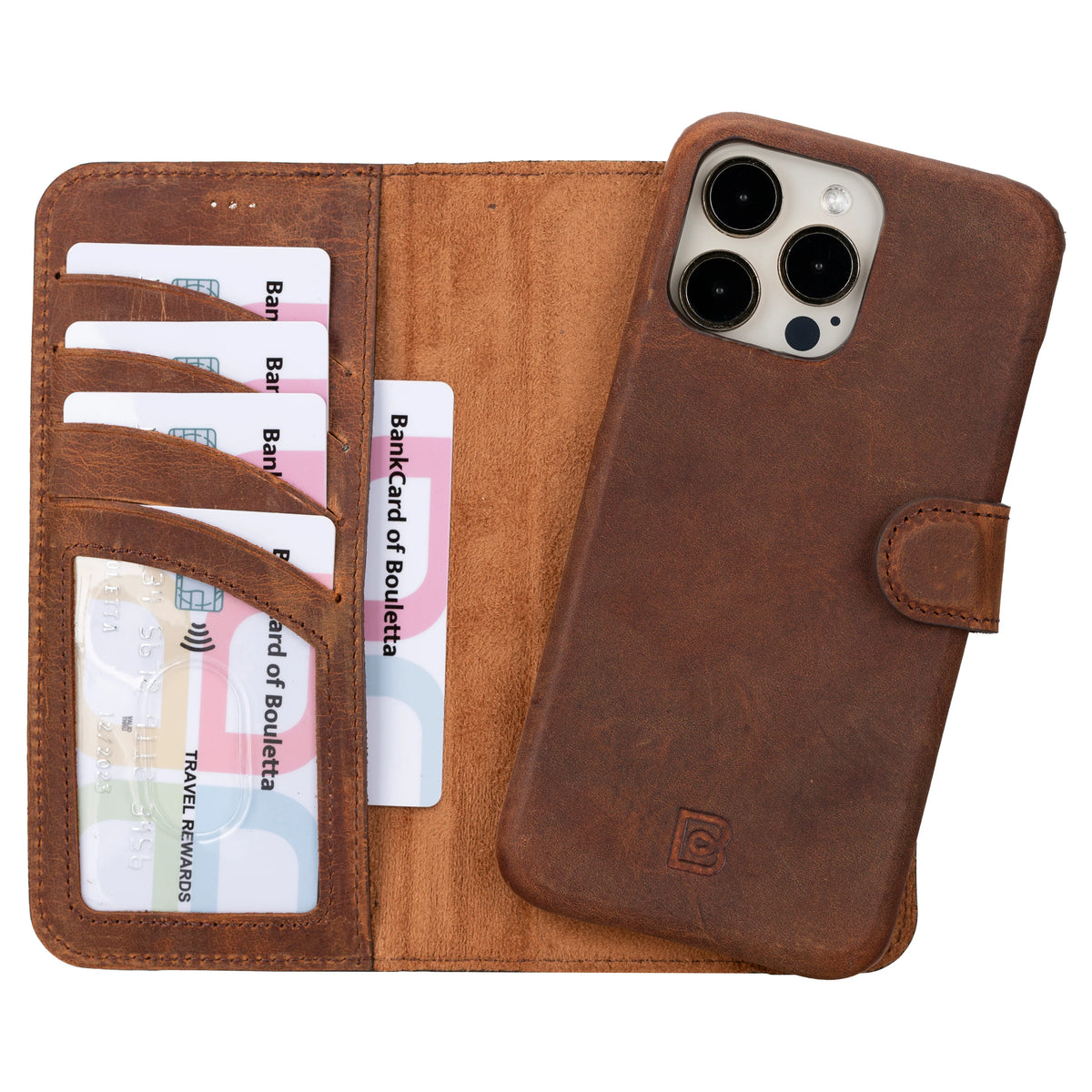 F360 Magic Leather iPhone 16 Pro Detachable Wallet Case