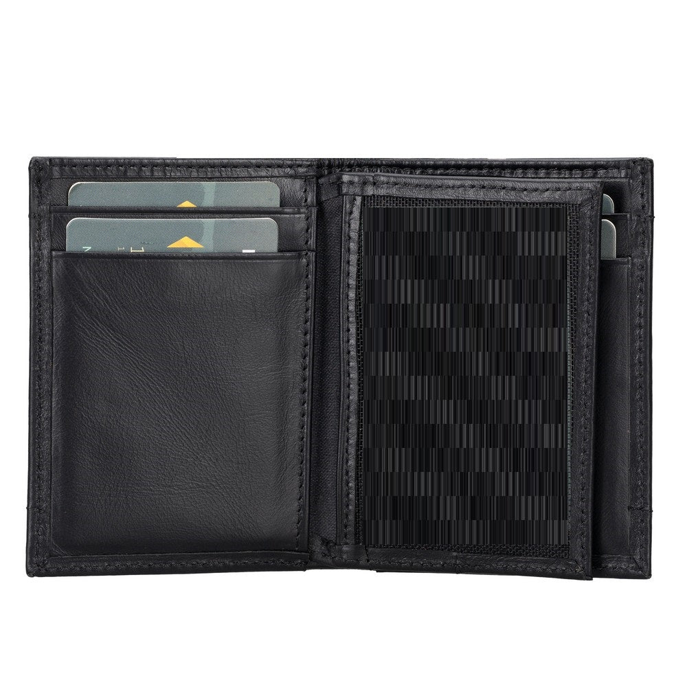 Airmaka Genuine Leather Card Holder With Airtag Slot
