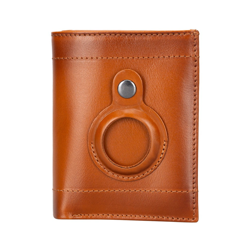 Airmaka Genuine Leather Card Holder With Airtag Slot