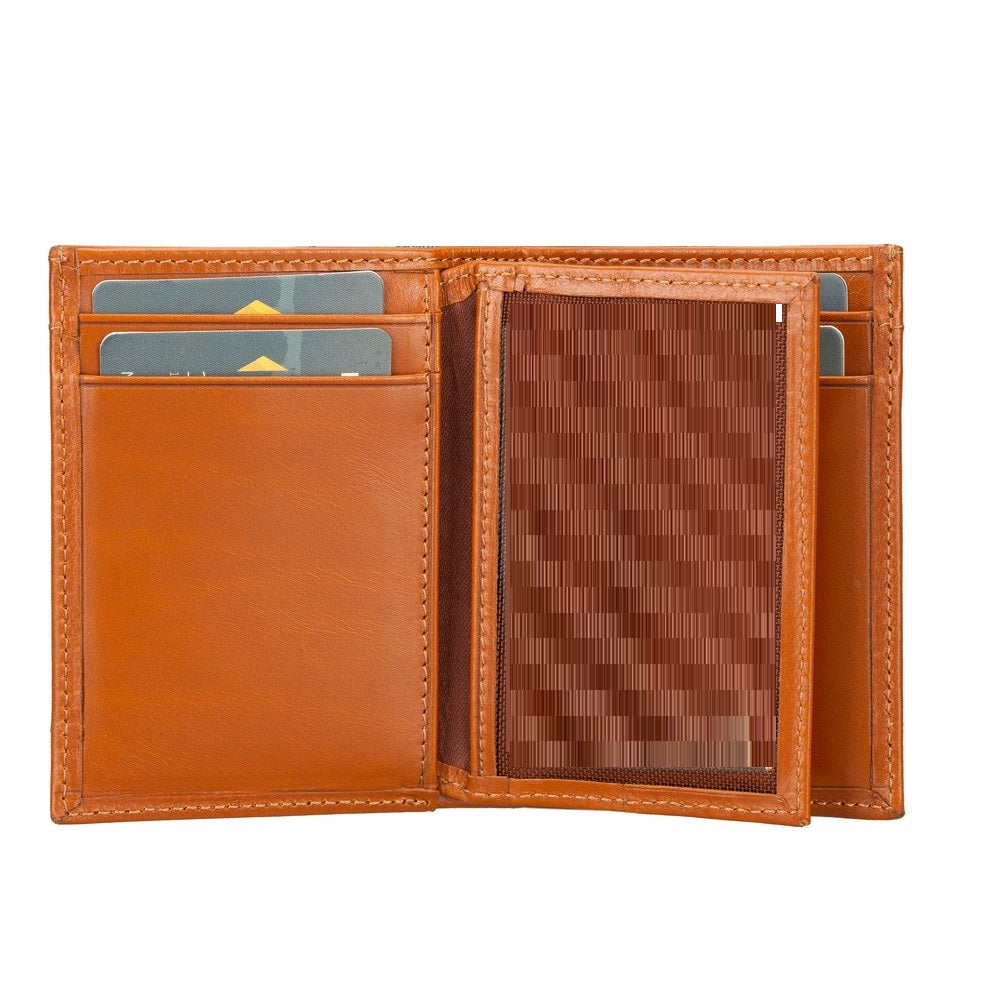 Airmaka Genuine Leather Card Holder With Airtag Slot