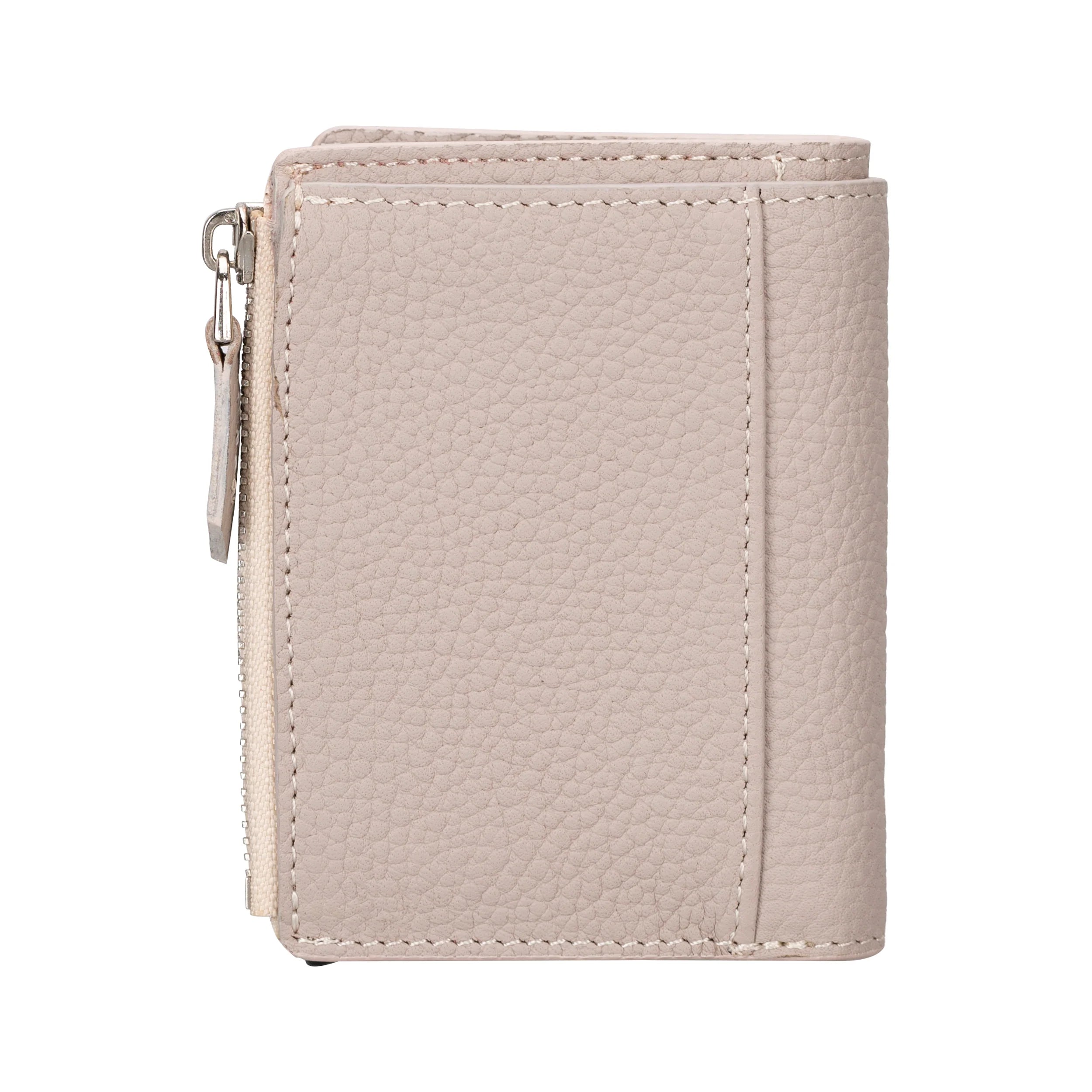 Zip Genuine Leather Mechanical Card Holder