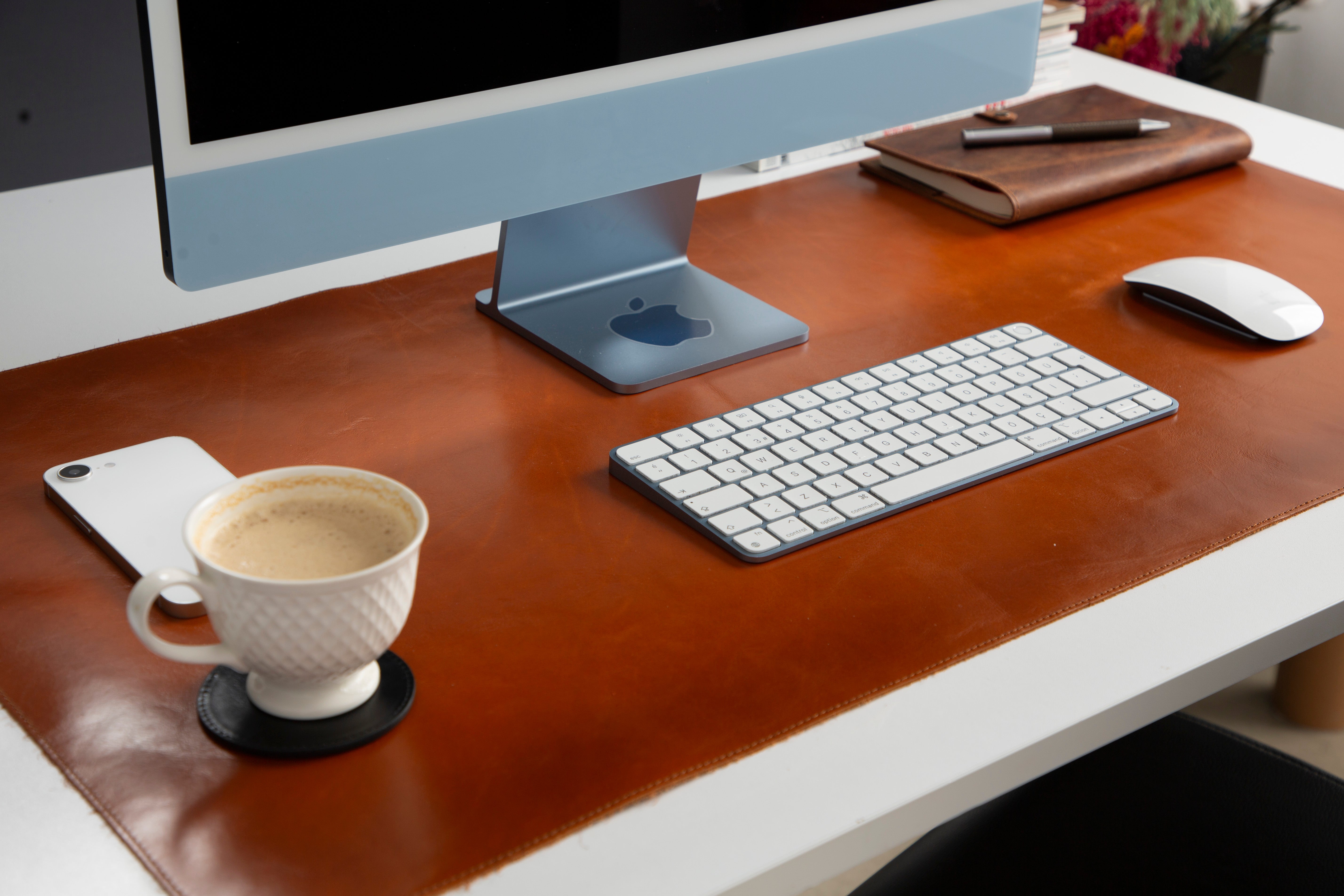 Genuine Natural Leather Desk Mat