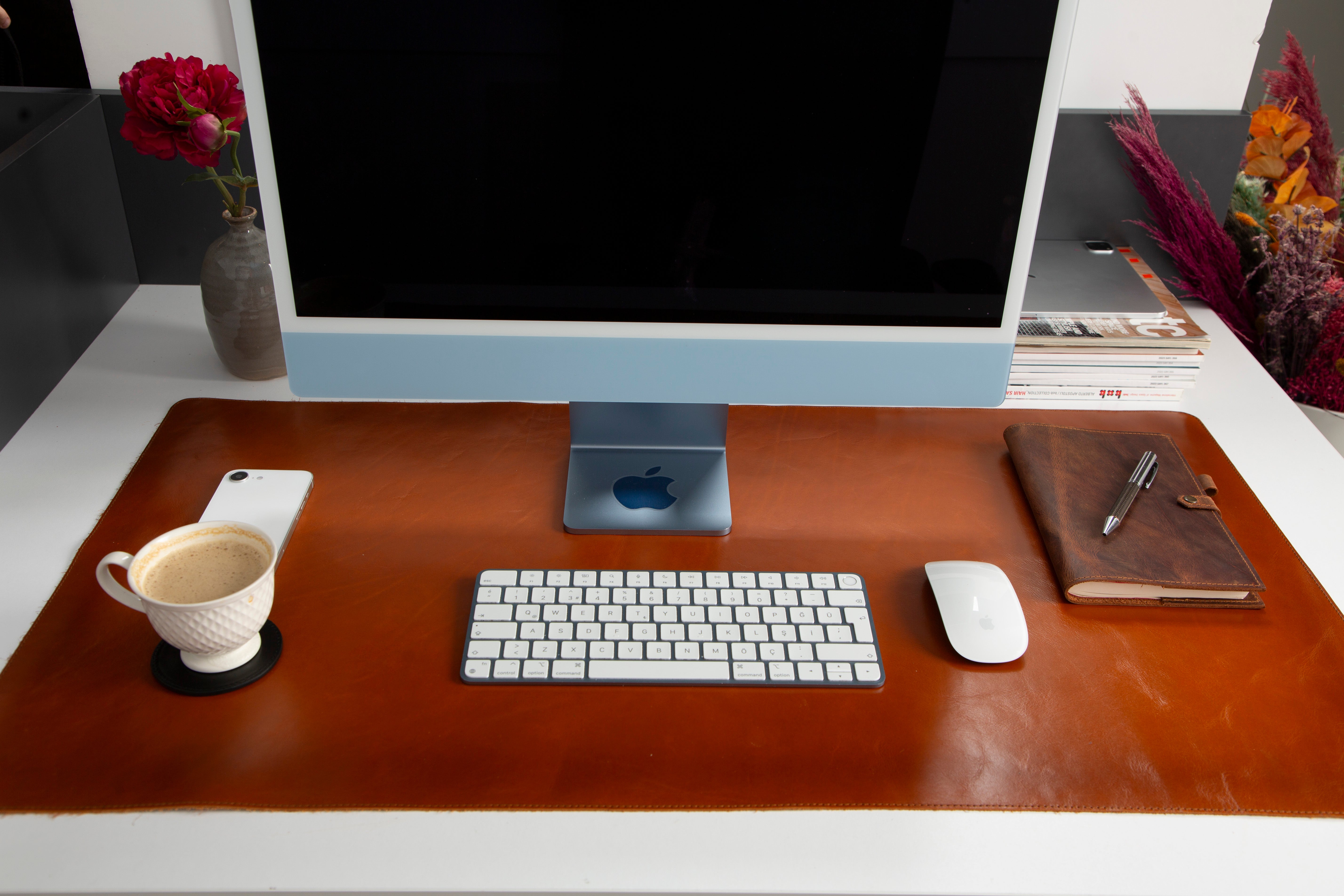Genuine Natural Leather Desk Mat
