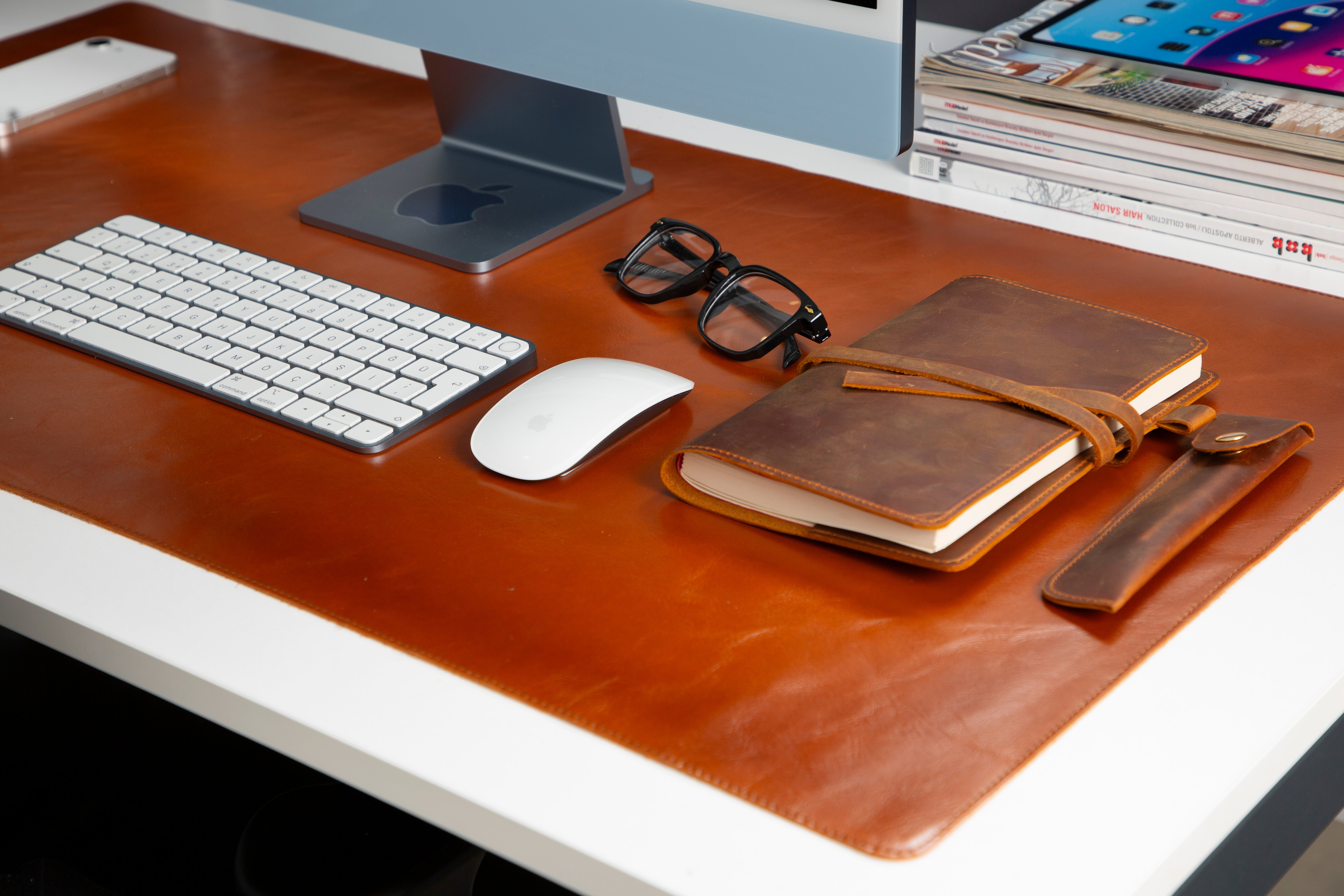 Genuine Natural Leather Desk Mat