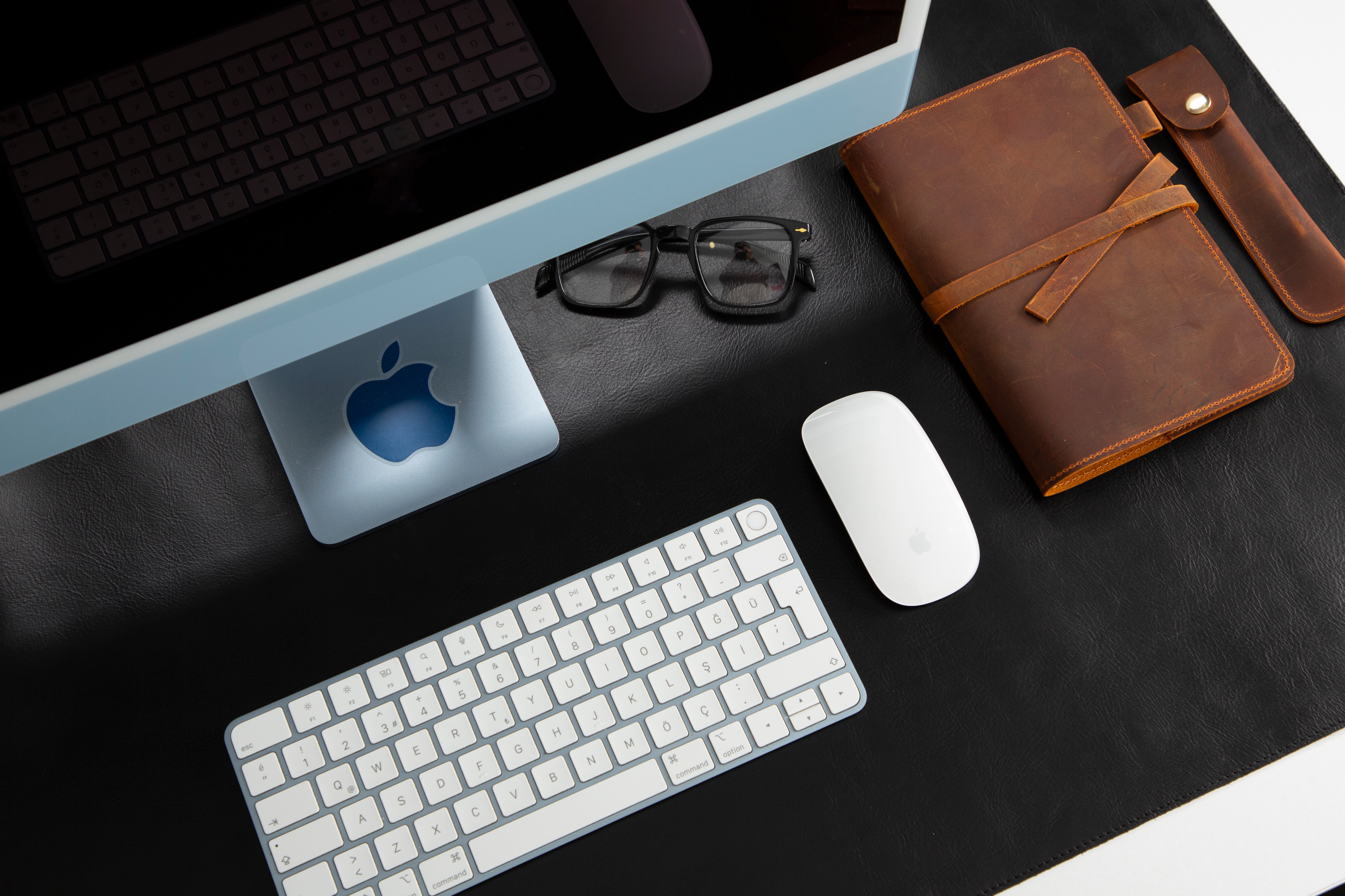 Genuine Natural Leather Desk Mat