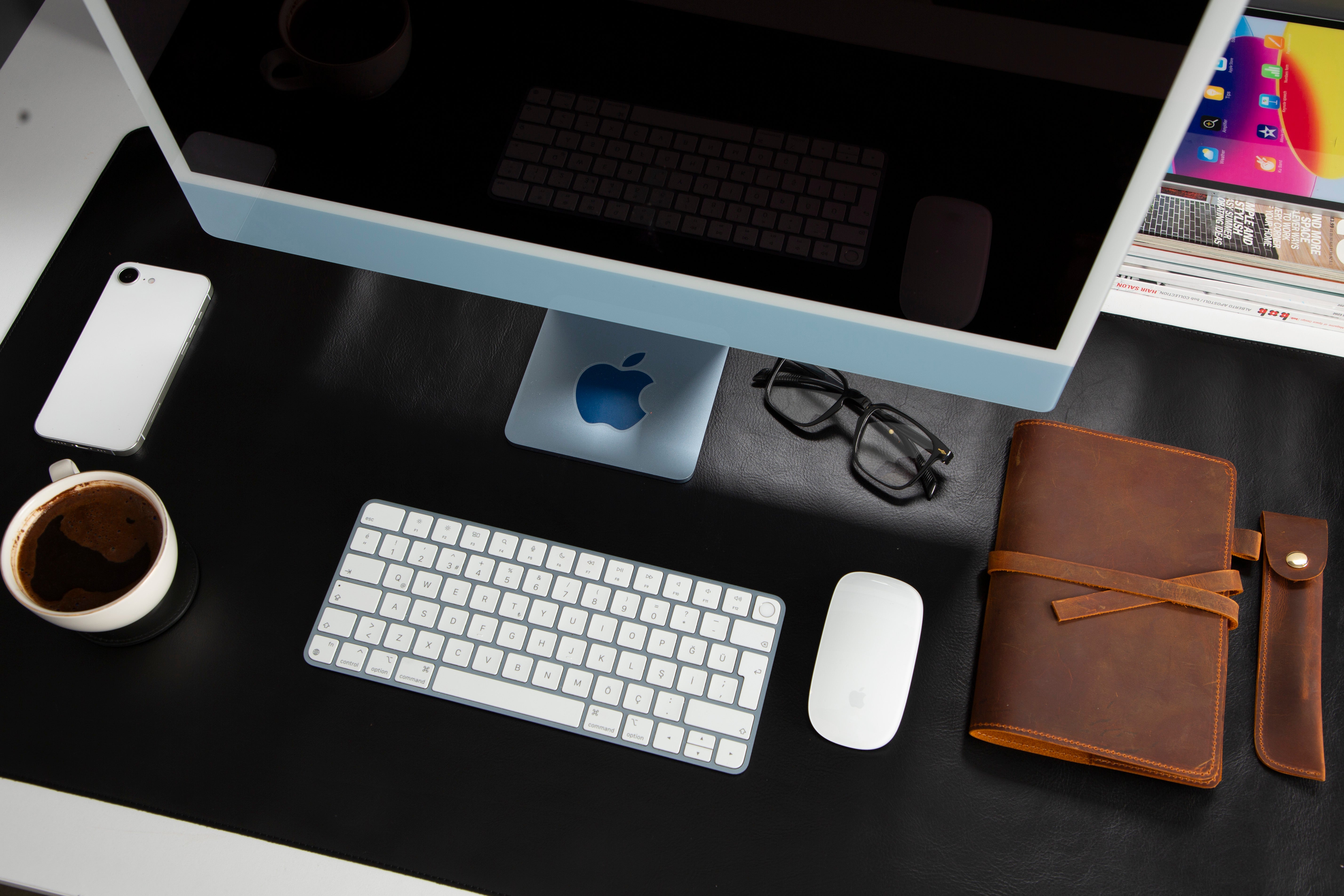 Genuine Natural Leather Desk Mat