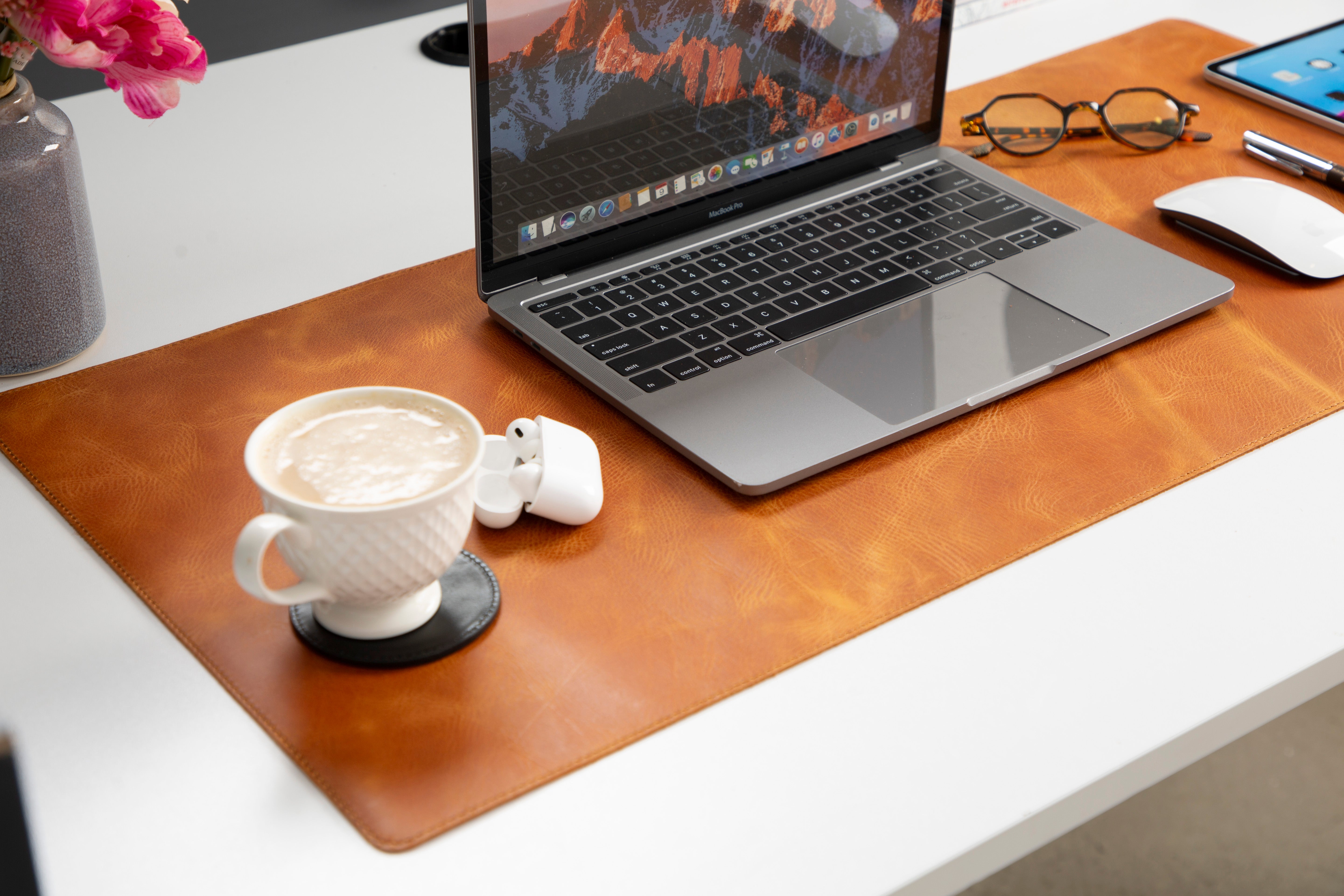 Genuine Natural Leather Desk Mat