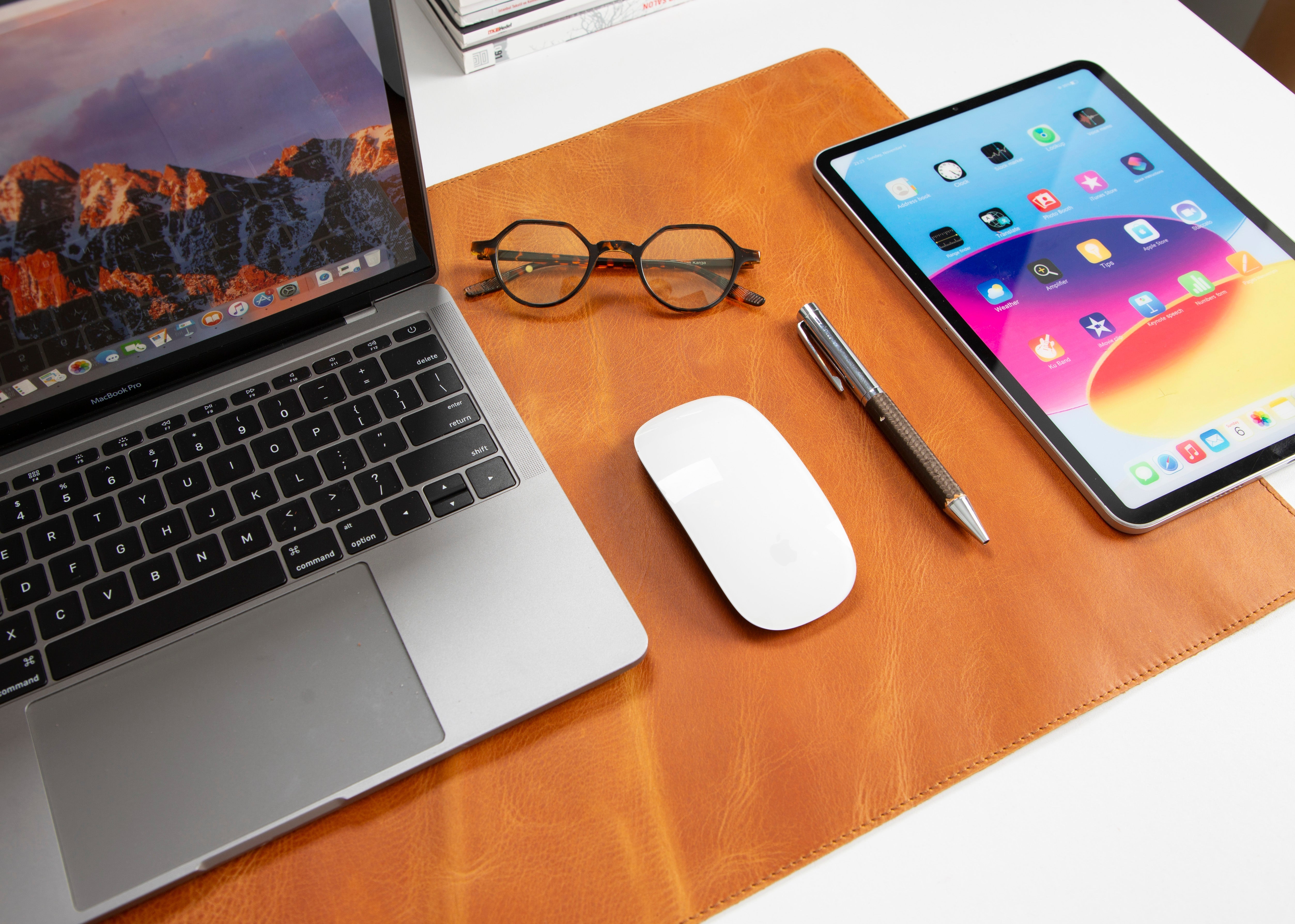 Genuine Natural Leather Desk Mat