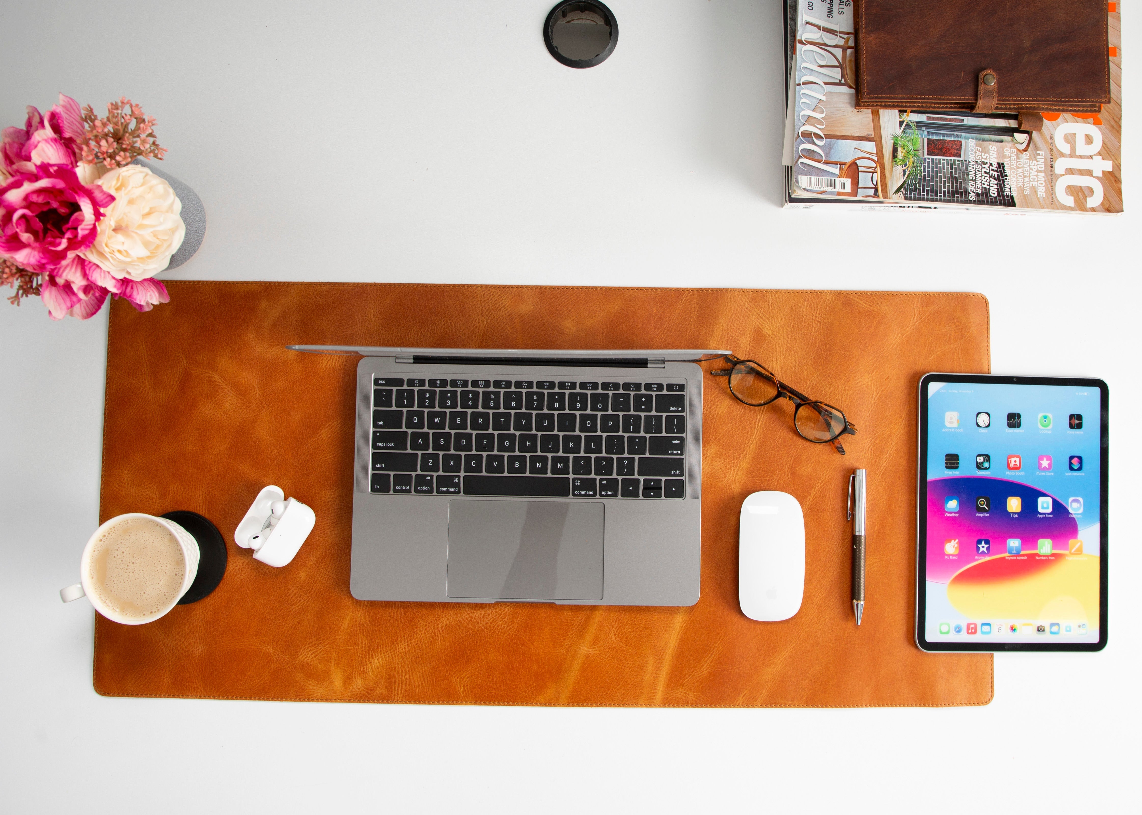 Genuine Natural Leather Desk Mat