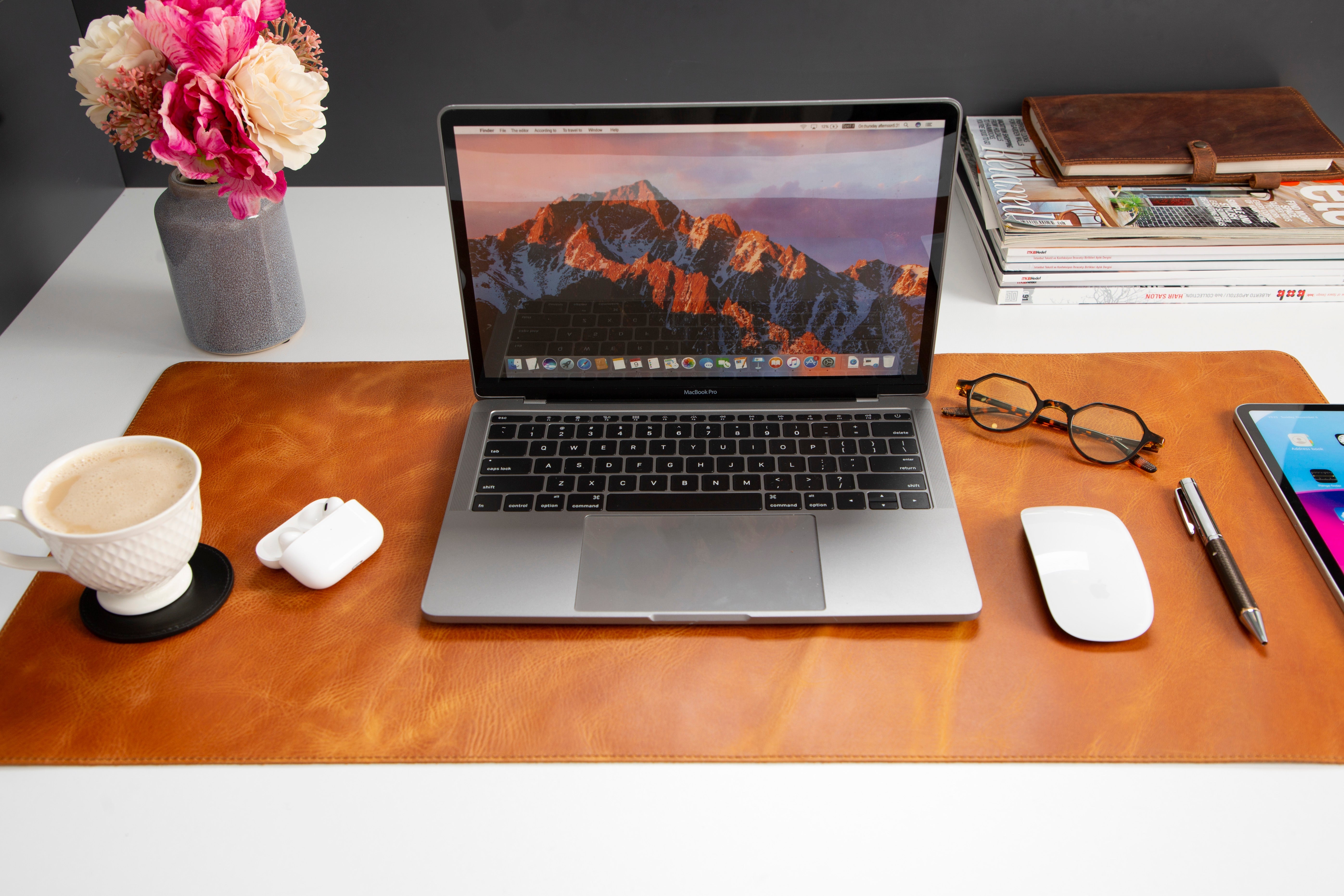 Genuine Natural Leather Desk Mat