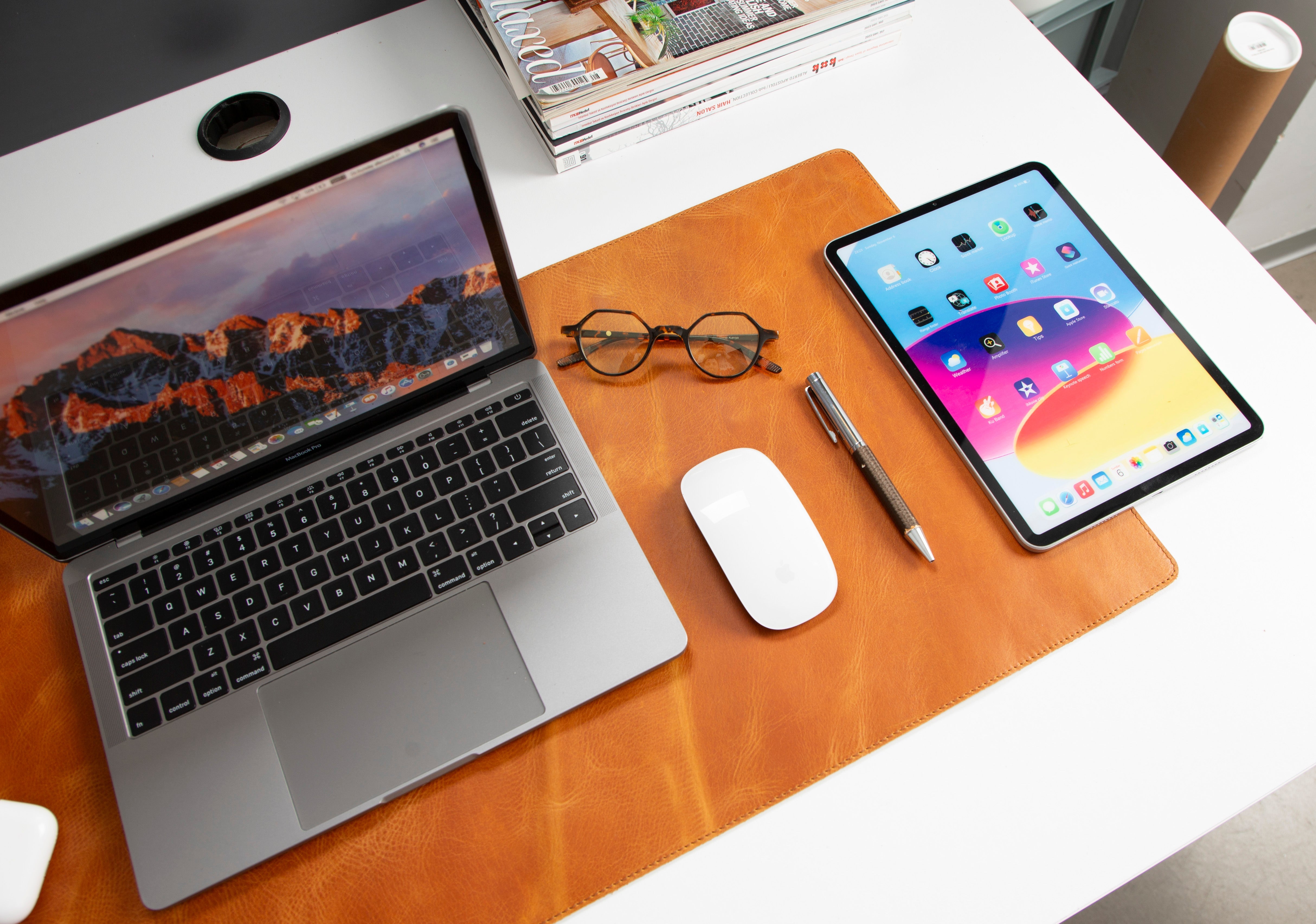 Genuine Natural Leather Desk Mat